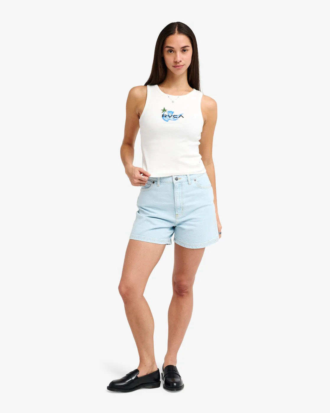 RVCA Women's Antonia Figueiredo Bird Logo Tank Top Cloud Dancer EVJKT03001-WBP0 - Image 5