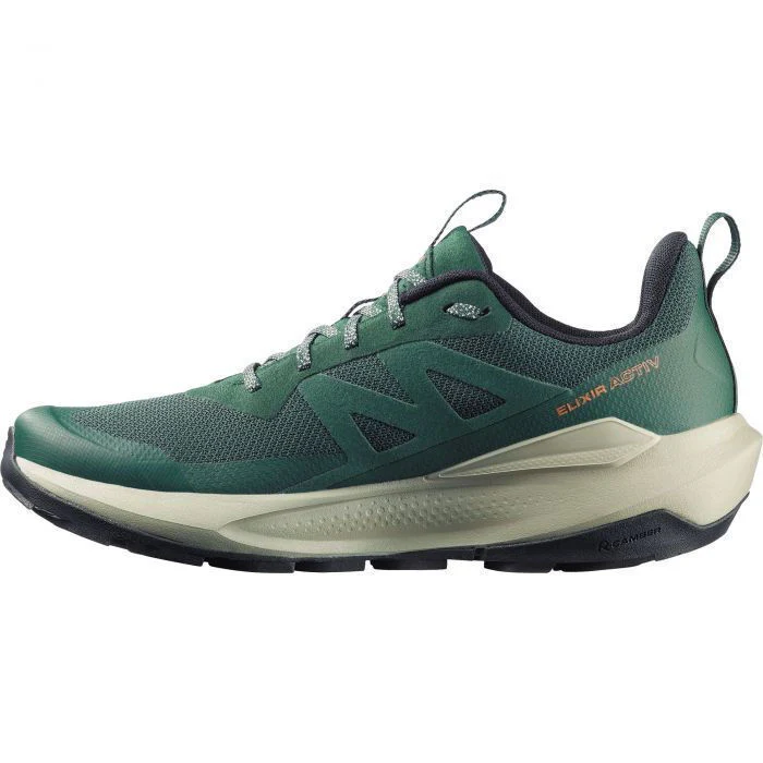 Salomon Men's Elixir Activ Gore-Tex Shoes Scarab/Green Gables/Chili L49229800 - Image 2