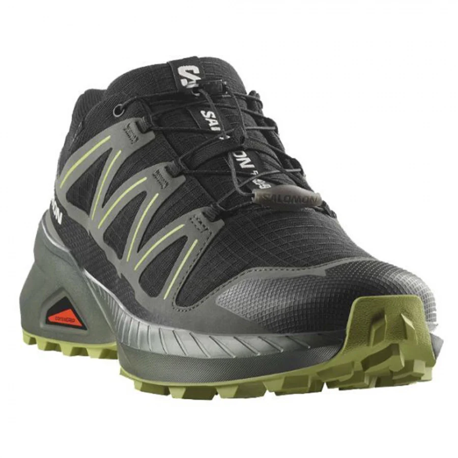 Salomon Men's Speedcross Peak Gore-Tex Black/Urban Chic/Dark Citron L47790500 - Image 2