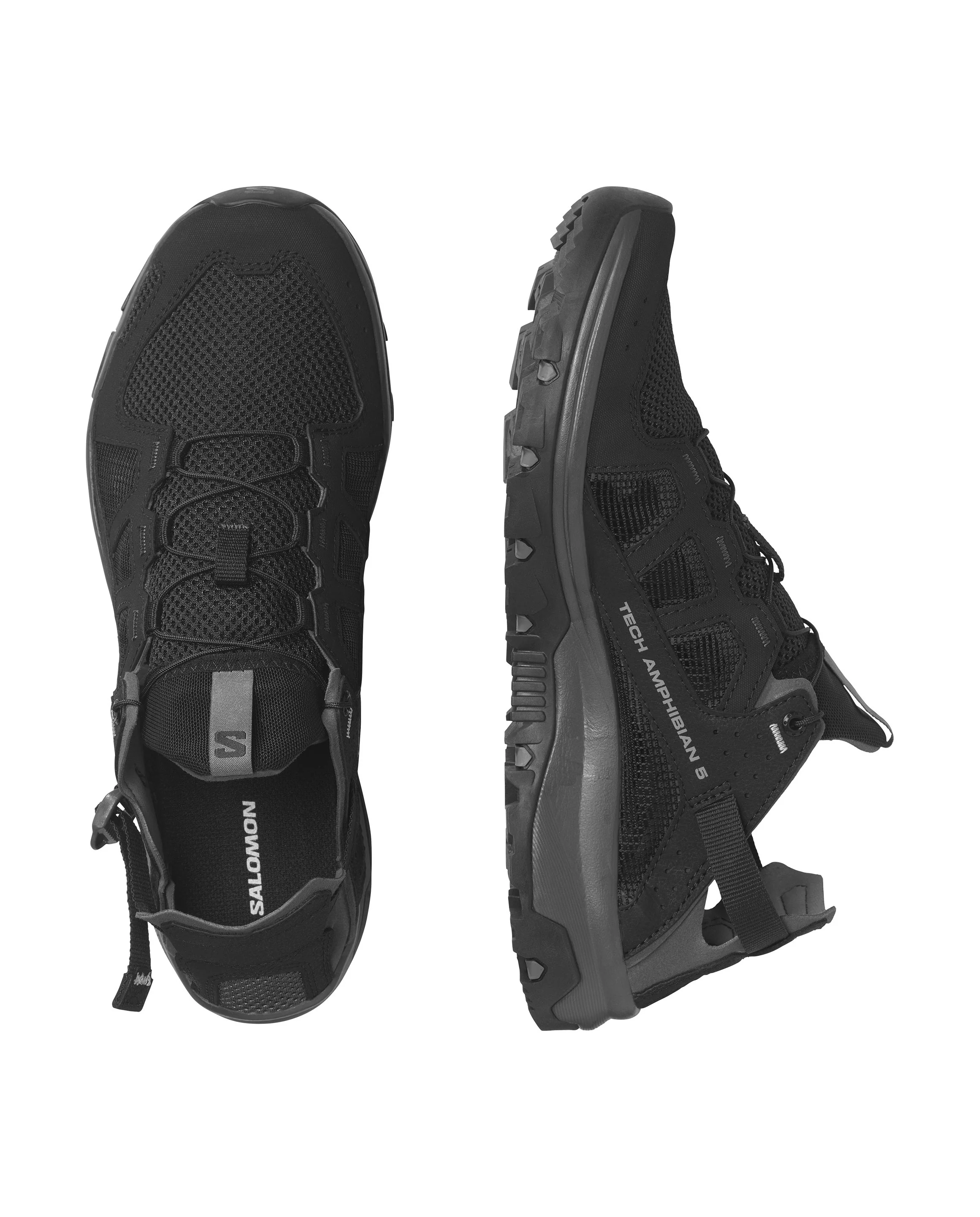 Salomon Men's Techamphibian 5.0 Sandals Black/Magnet/Monument L47115100 - Image 4