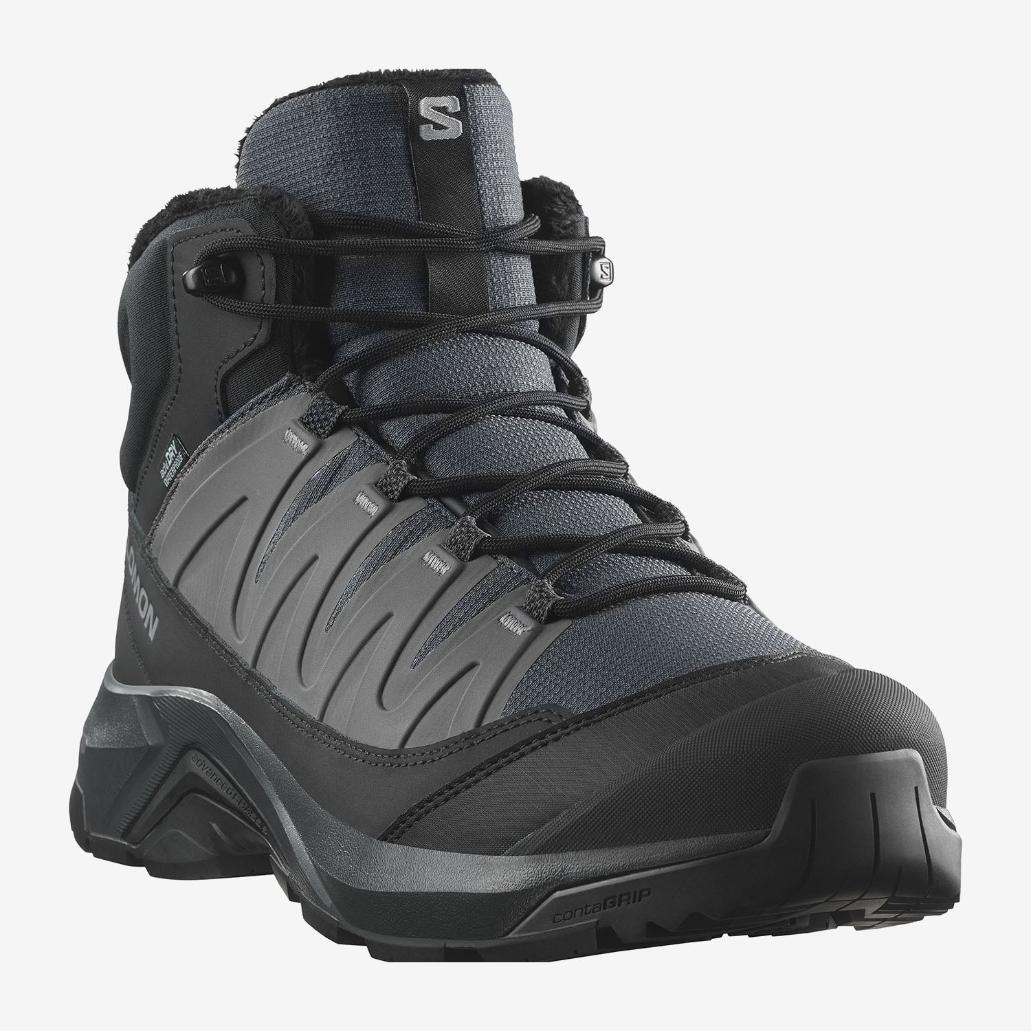 Salomon Men's X Adventure Coldrush WP Shoes Asphalt/Black/Alloy L4785600029 - Image 3