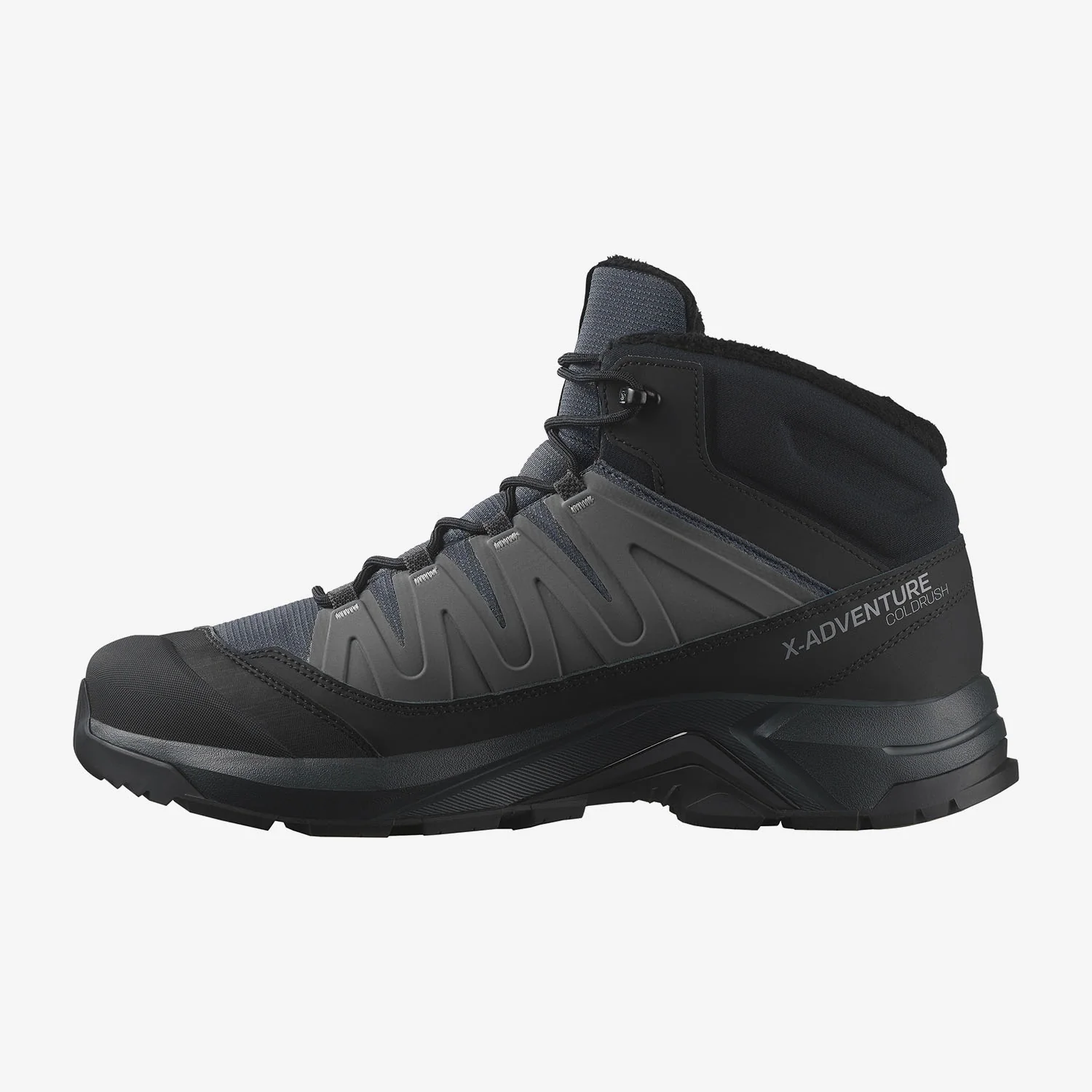 Salomon Men's X Adventure Coldrush WP Shoes Asphalt/Black/Alloy L4785600029 - Image 6