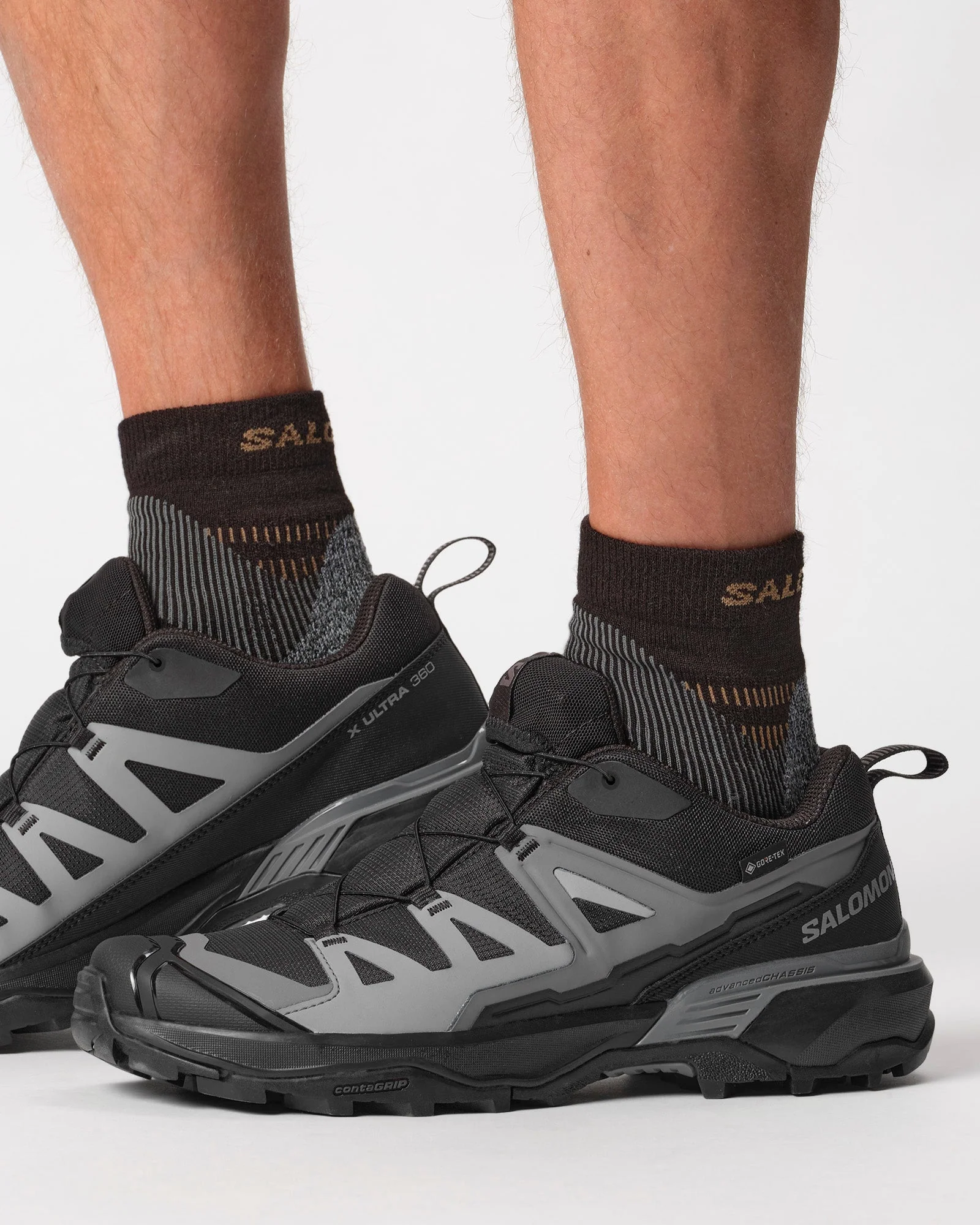Salomon Men's X Ultra 360 Gore-Tex Shoes Black/Magnet/Quiet Shade L47453200 - Image 7