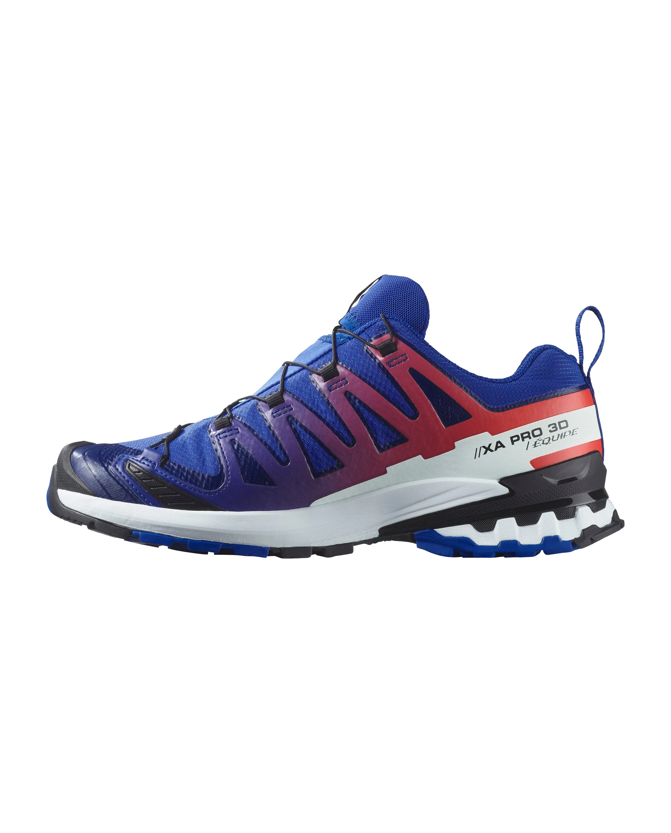 Salomon Men's XA Pro 3D V9 Gore-Tex Equipe Shoes Surf The Web/Fiery Red/White L47982600 - Image 2
