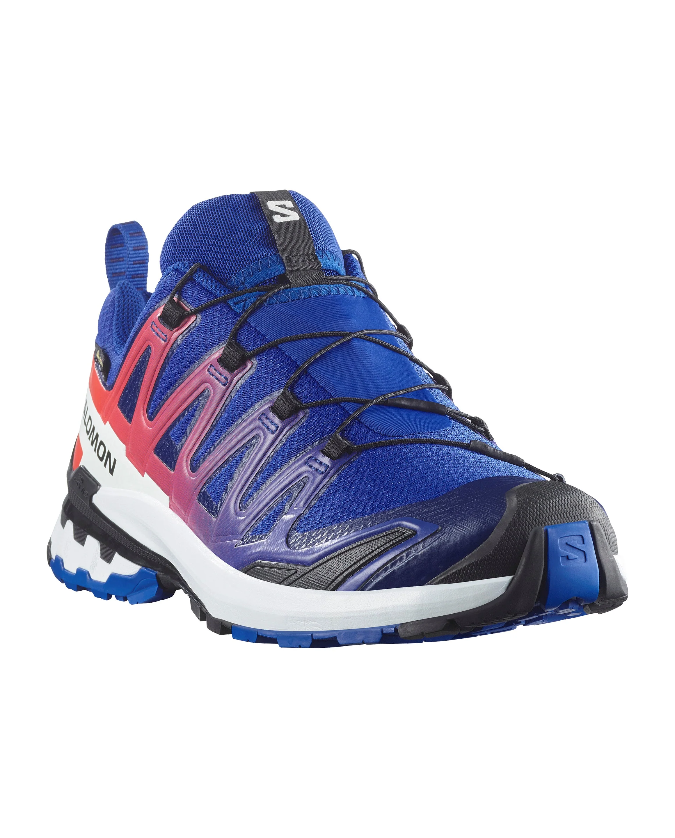 Salomon Men's XA Pro 3D V9 Gore-Tex Equipe Shoes Surf The Web/Fiery Red/White L47982600 - Image 4