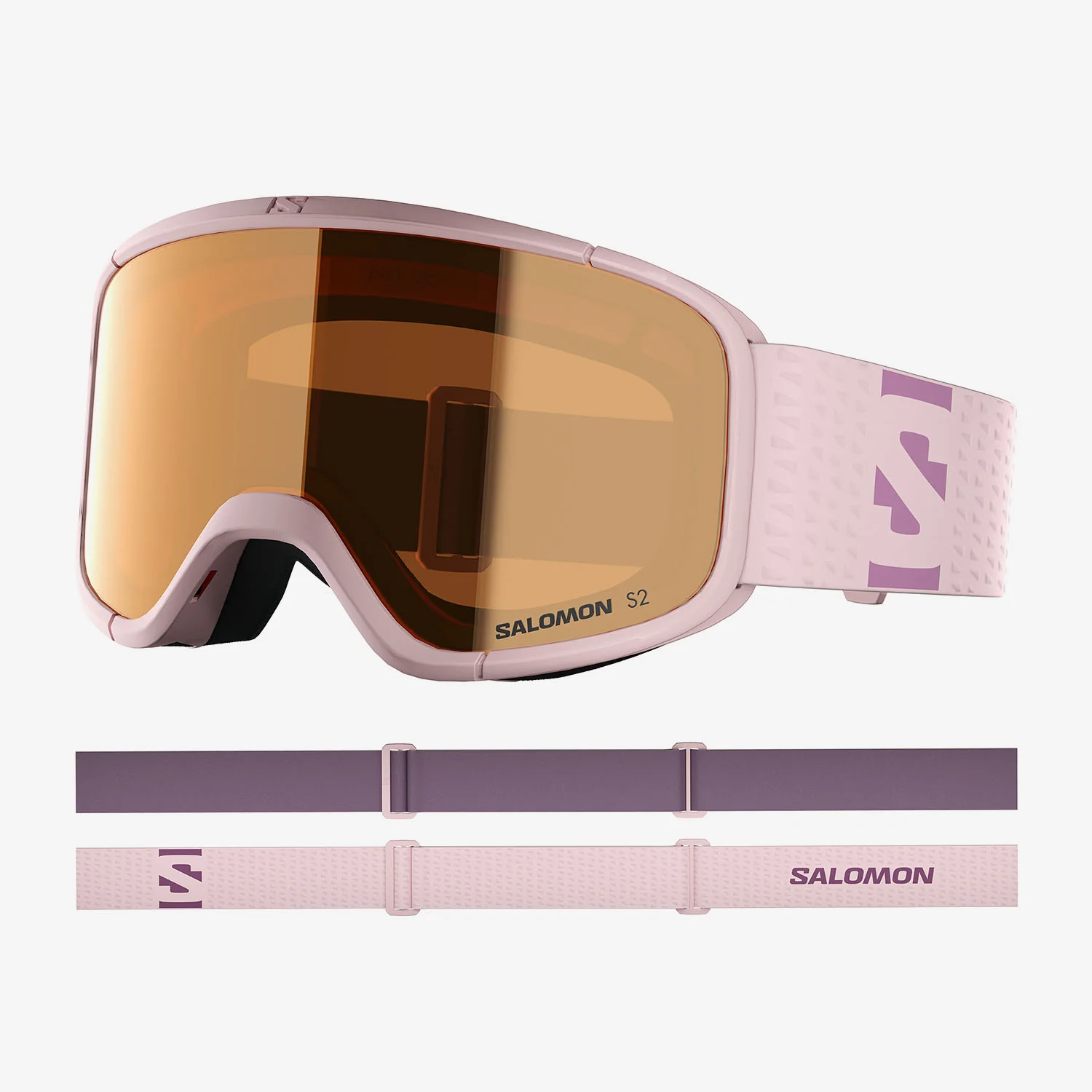 Salomon Unisex Aksium 2.0 S Mirror Lens S2 Snow Goggles Heavenly Pink/Tonic Orange L47909800 - Image 5