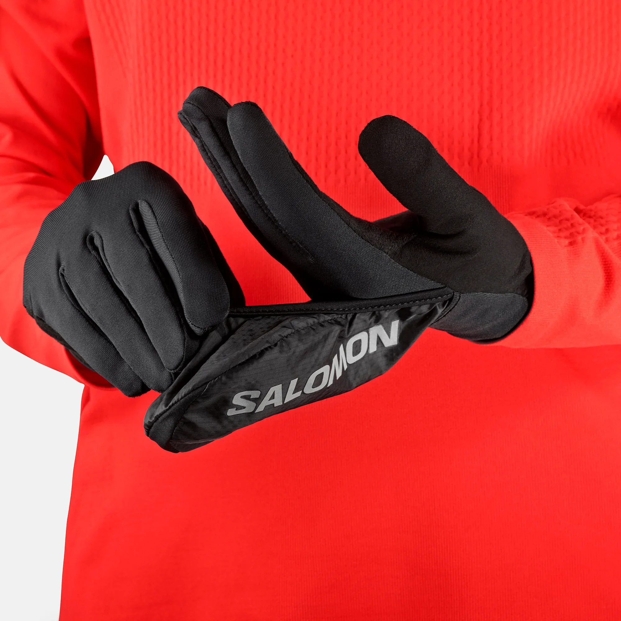 Salomon Unisex Fast Wing Winter Gloves Deep Black LC1897800 - Image 3