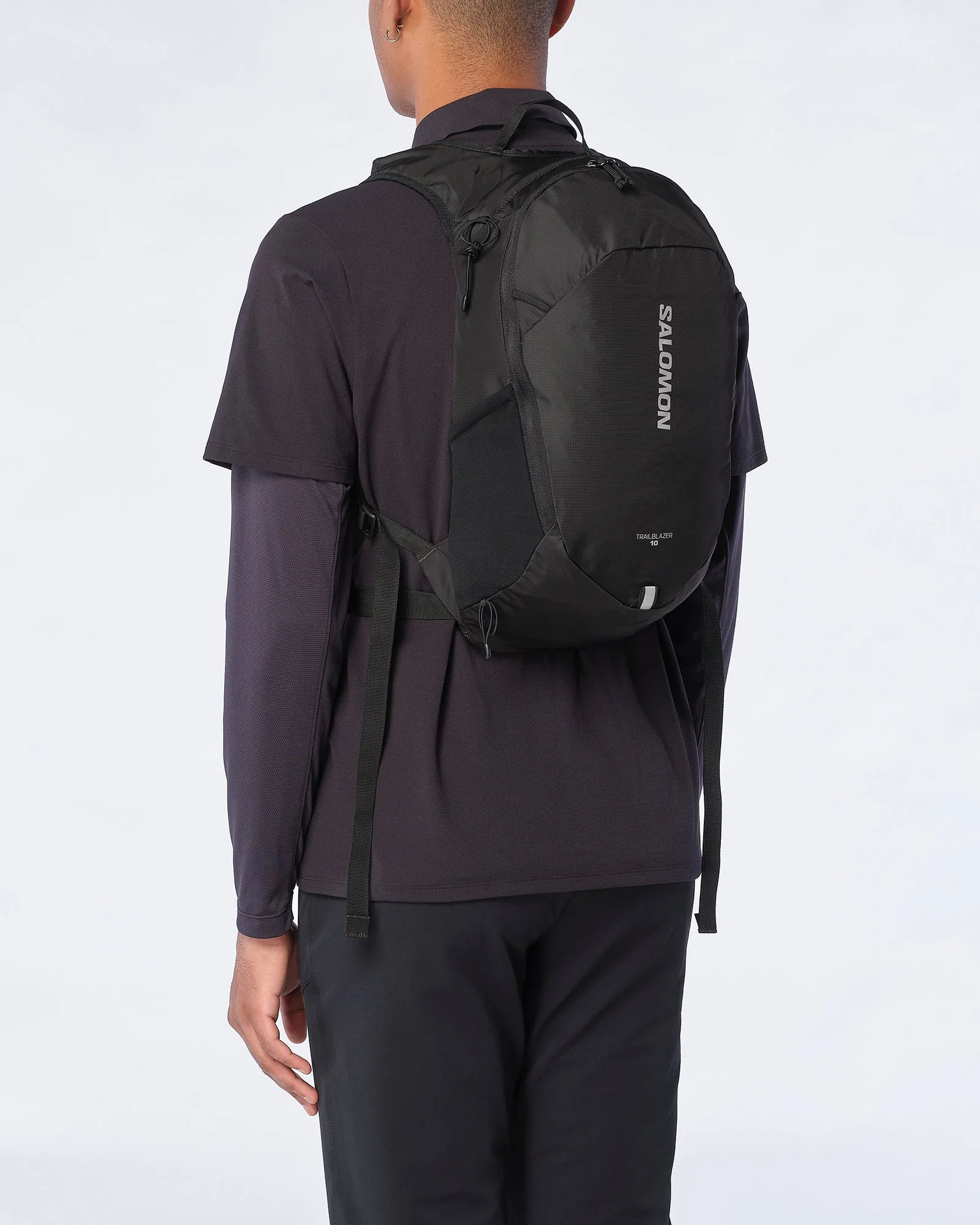 Salomon Unisex Trailblazer 10L Hiking Bag Black Alloy LC2182900 - Image 4