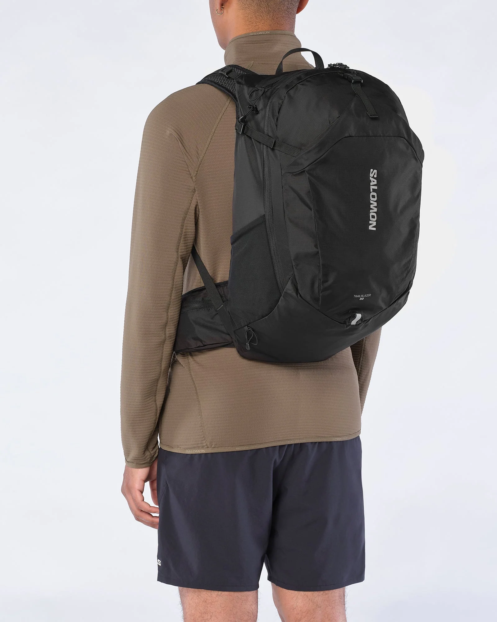Salomon Unisex Trailblazer 30L Hiking Bag Black Alloy LC2183200 - Image 5