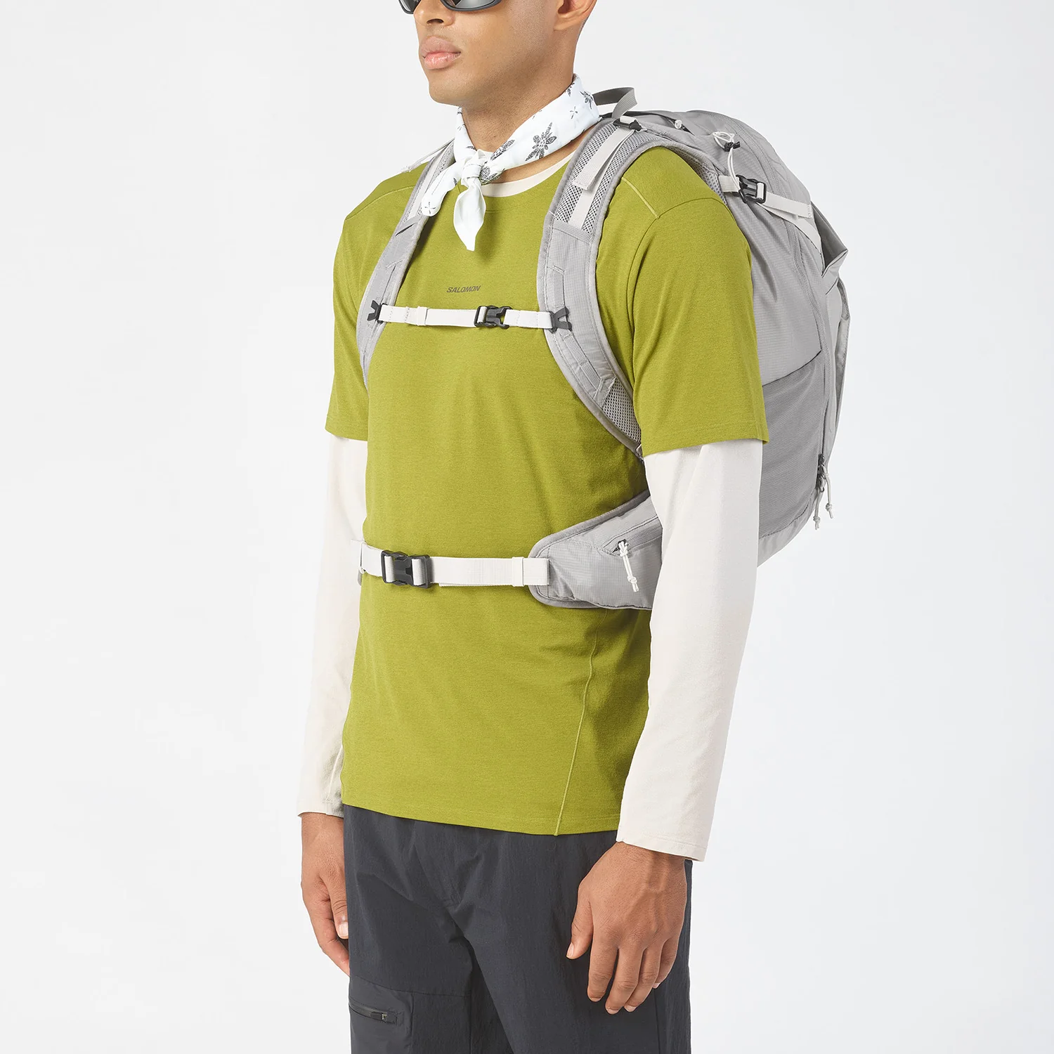 Salomon Unisex Trailblazer 30L Hiking Bag Cloudburst/Paloma LC2856100 - Image 3