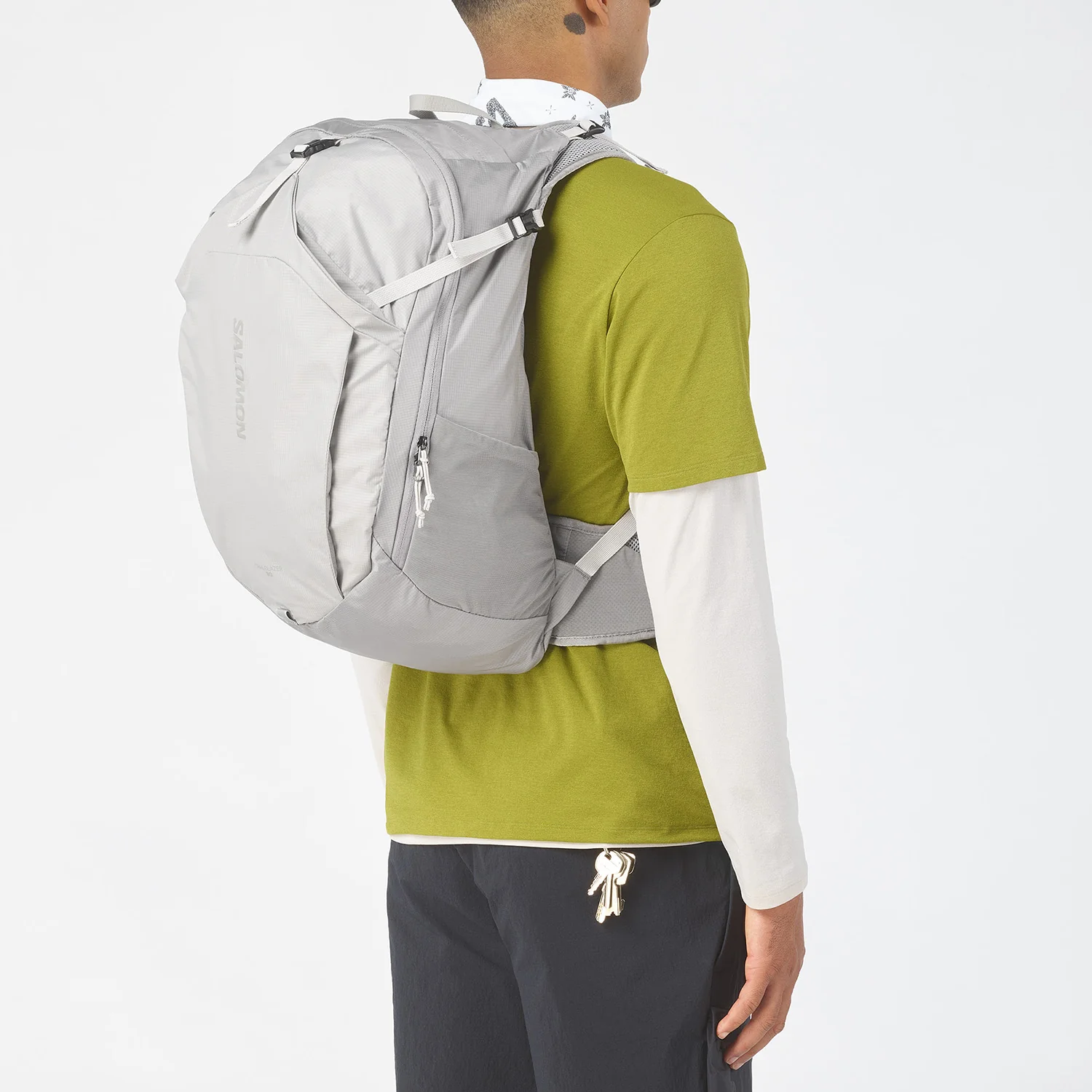 Salomon Unisex Trailblazer 30L Hiking Bag Cloudburst/Paloma LC2856100 - Image 4
