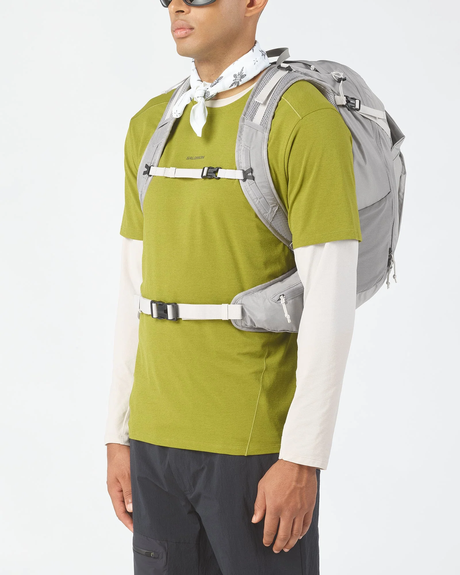 Salomon Unisex Trailblazer 30L Hiking Bag Cloudburst/Paloma/Silver Cloud LC2856100 - Image 3