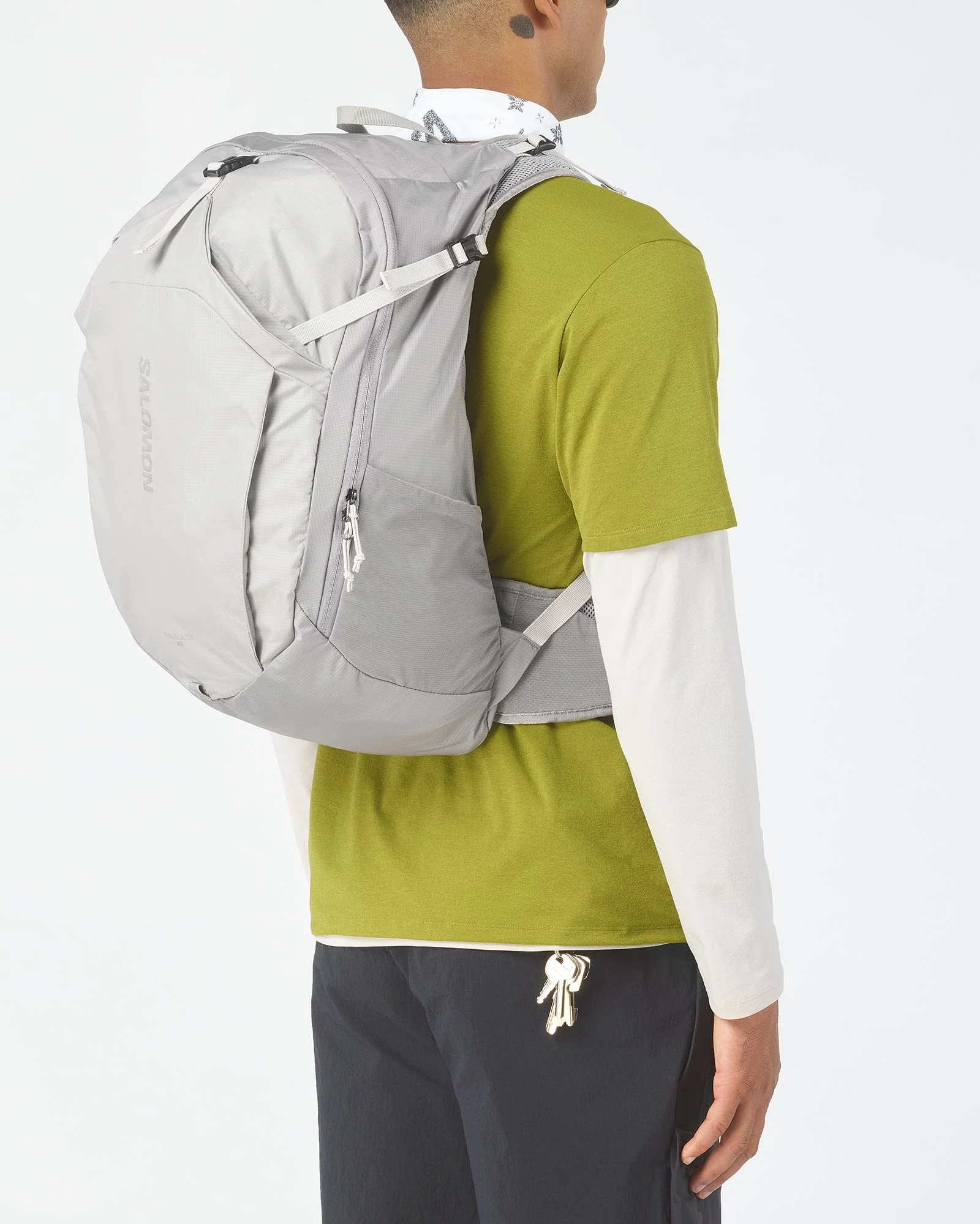 Salomon Unisex Trailblazer 30L Hiking Bag Cloudburst/Paloma/Silver Cloud LC2856100 - Image 4