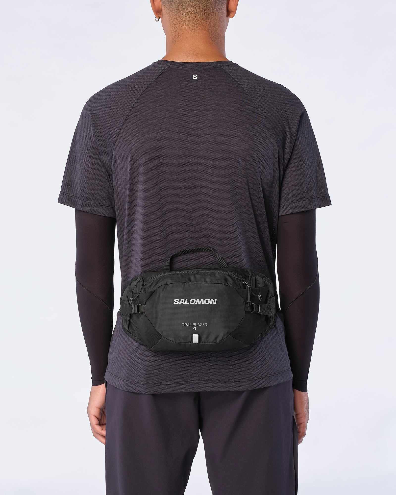Salomon Unisex Trailblazer Belt 4L Waist Pack Black Alloy LC2183800 - Image 5