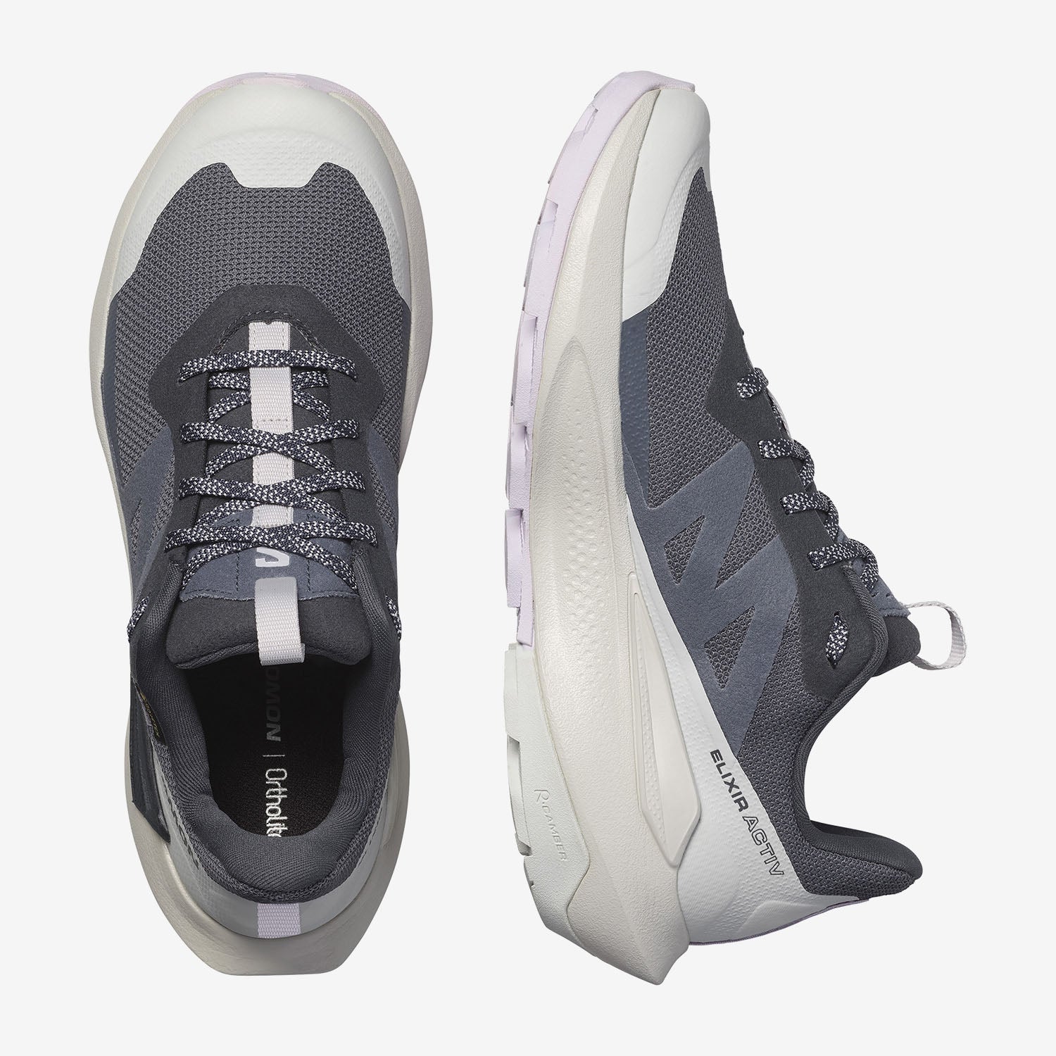 Salomon Women's Elixir Activ Gore-Tex India Ink/Glacier Gray/Orchid Petal L47526500 - Image 4