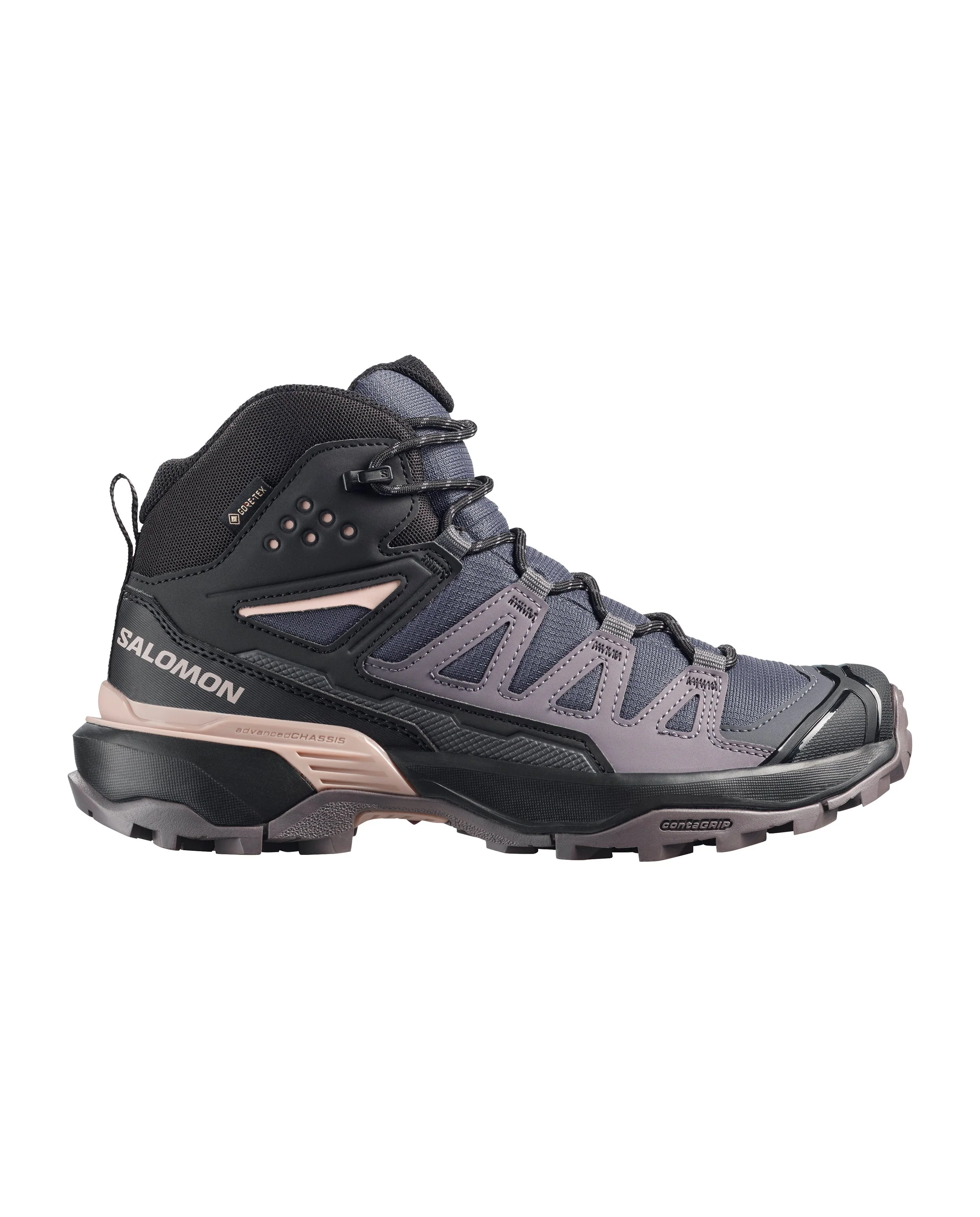 Salomon Women's X Ultra 360 Mid Gore-Tex Shoes Nine Iron/Excalibur/Shadow Gray L49101500