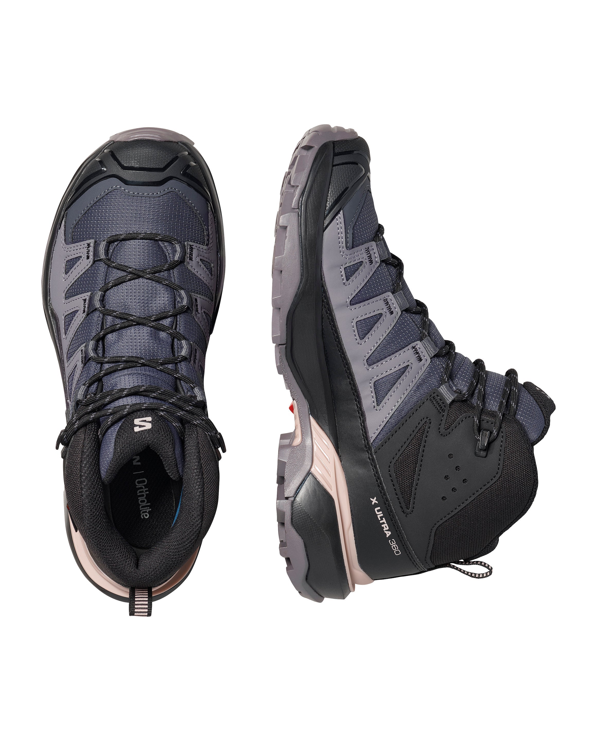 Salomon Women's X Ultra 360 Mid Gore-Tex Shoes Nine Iron/Excalibur/Shadow Gray L49101500 - Image 3