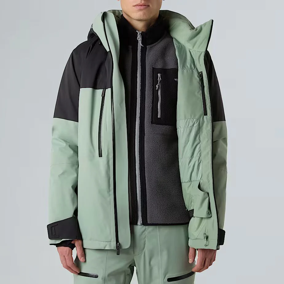 The North Face Men’s Chakal Snow Jacket Slate Moss-TNF Black NF0A87Y6D5N - Image 5