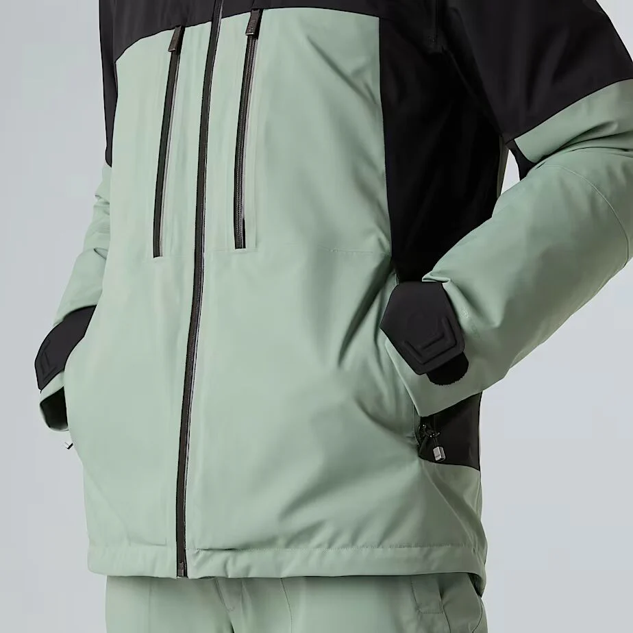 The North Face Men’s Chakal Snow Jacket Slate Moss-TNF Black NF0A87Y6D5N - Image 9