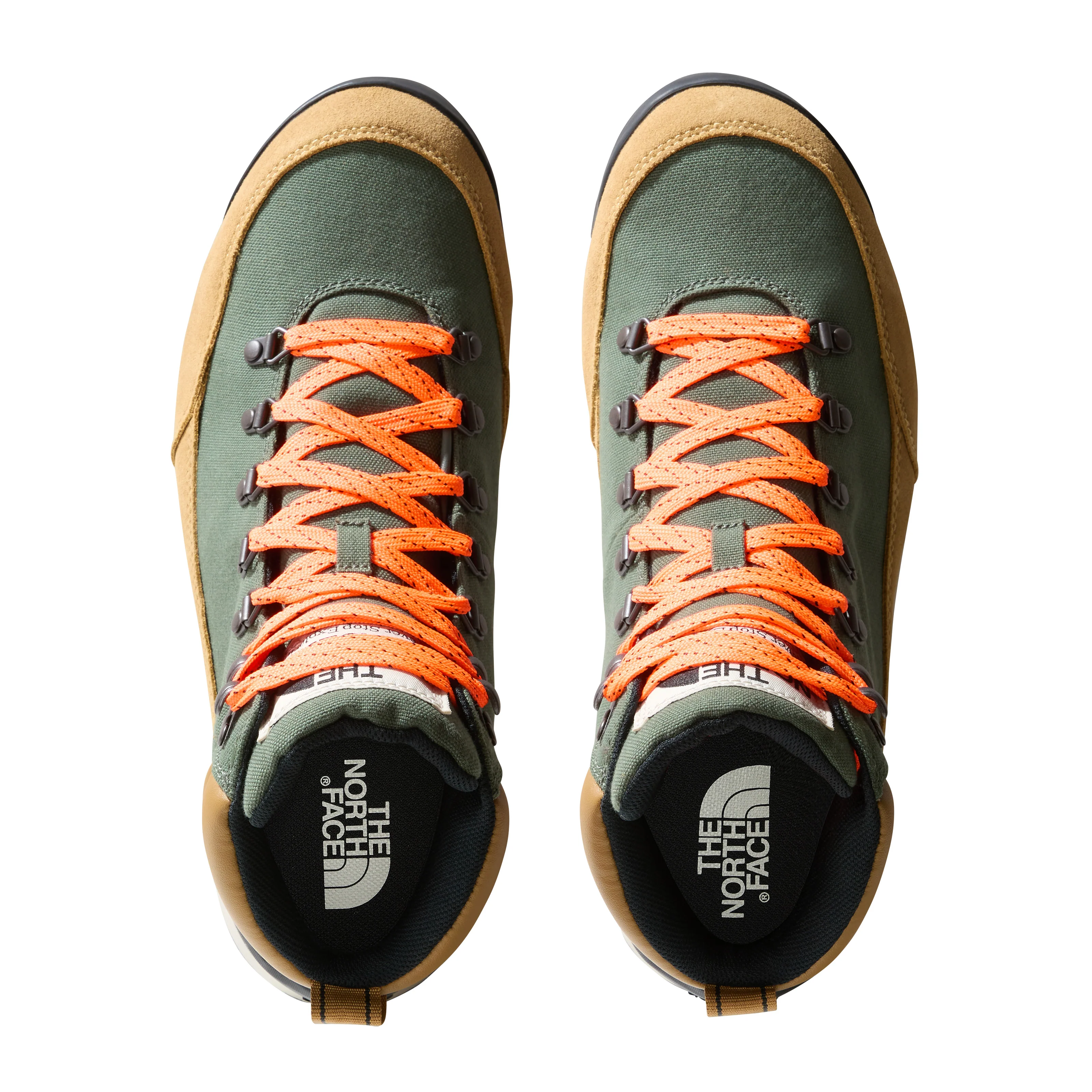 The North Face Men's Back-To-Berkeley IV Textile Waterproof Shoes Thyme/Utility Brown NF0A8177OIK - Image 3
