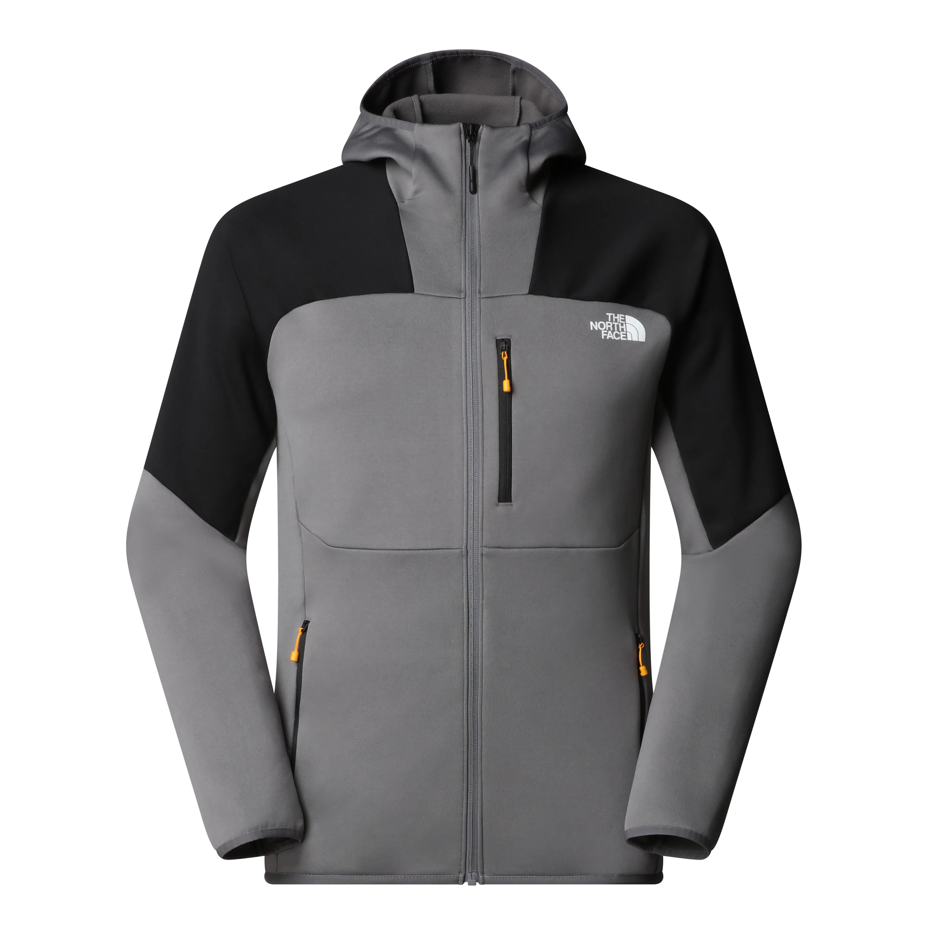The North Face Men's Meteora Full-Zip Fleece Smoked Pearl/TNF Black NF0A8E1KRPI - Image 5