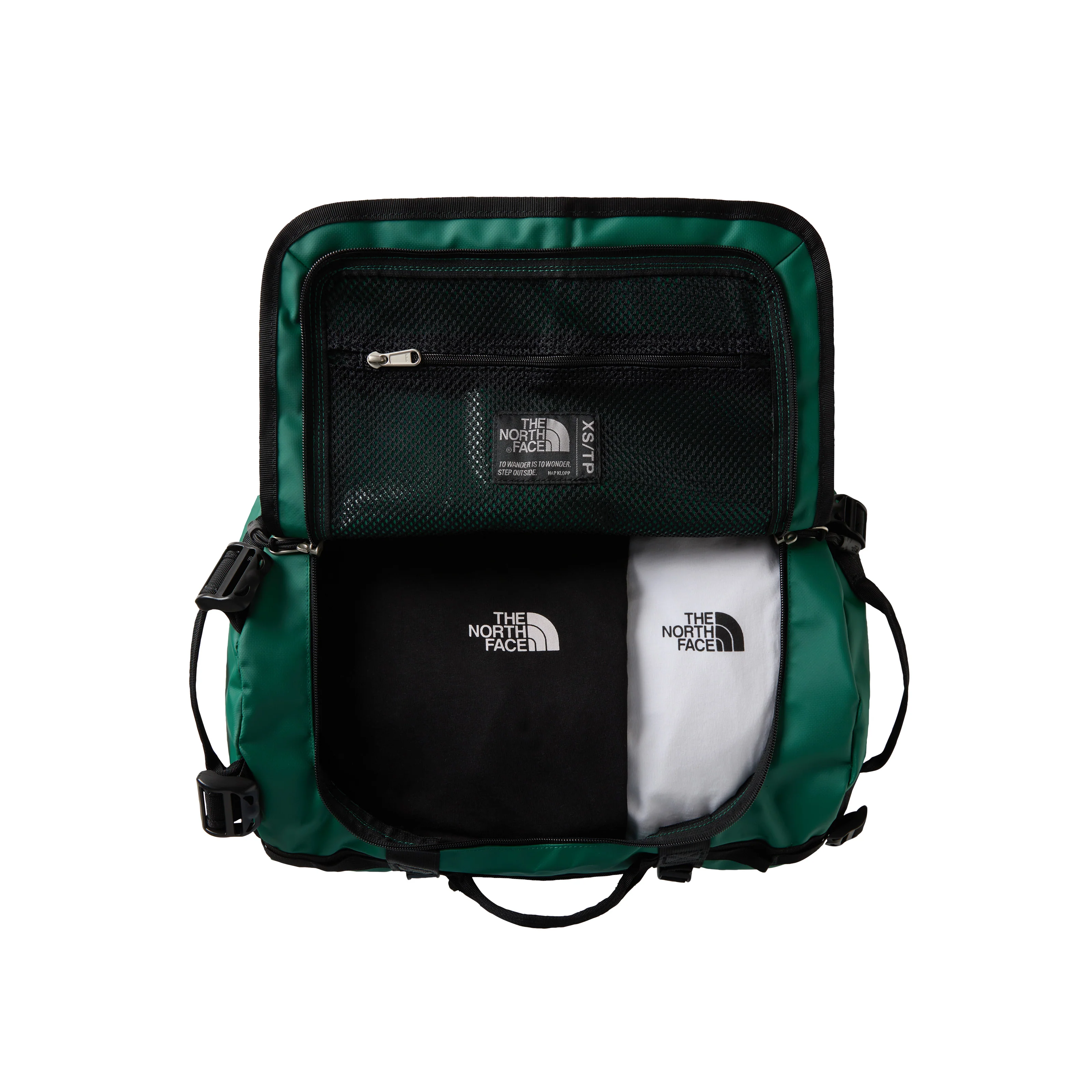 The North Face Unisex Base Camp Extra Small 31L Duffel Bag Evergreen NF0A52SSS9W - Image 2