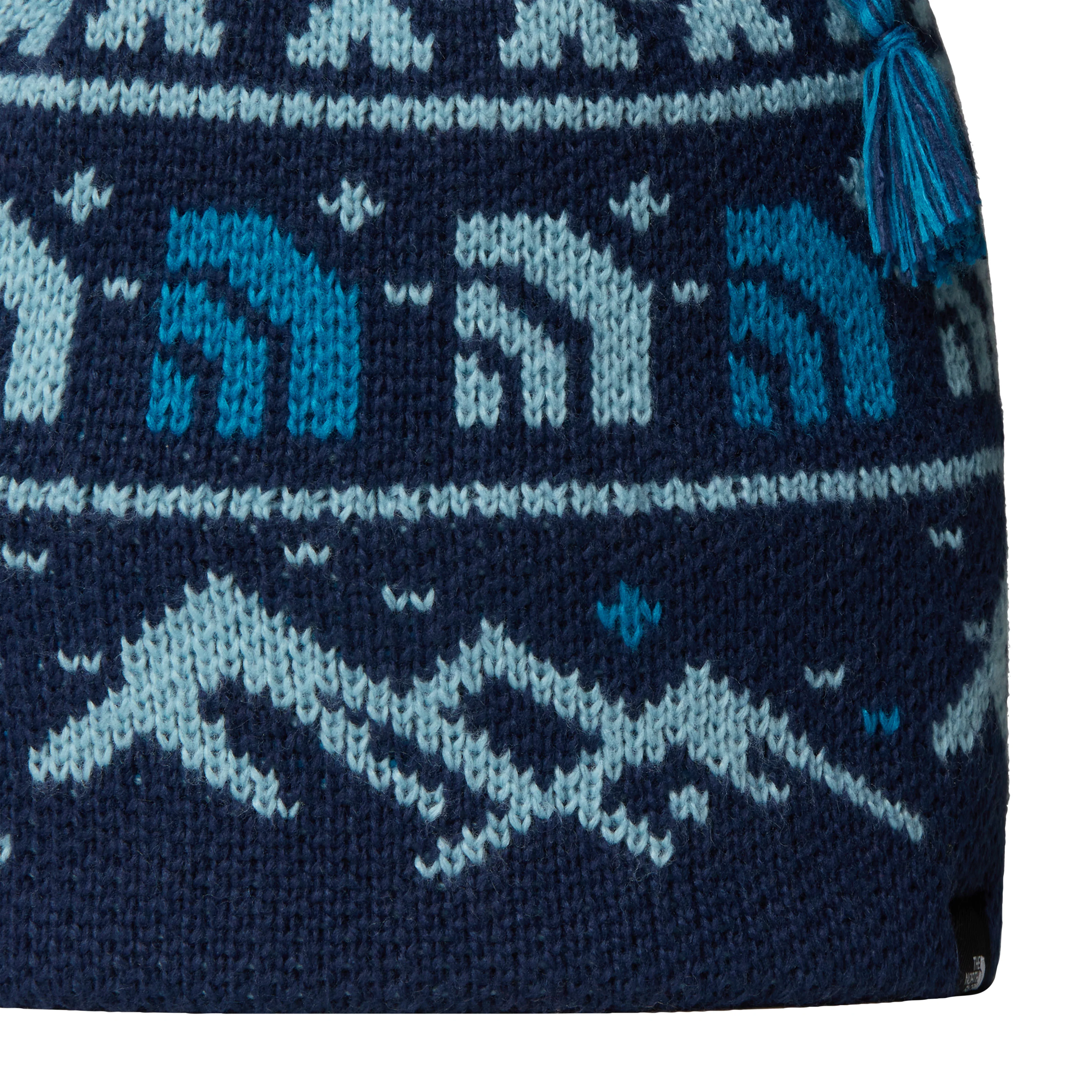 The North Face Unisex Cabin Ski Tuke Beanie Summit Navy Jacquard NF0A8CH0HMR - Image 2