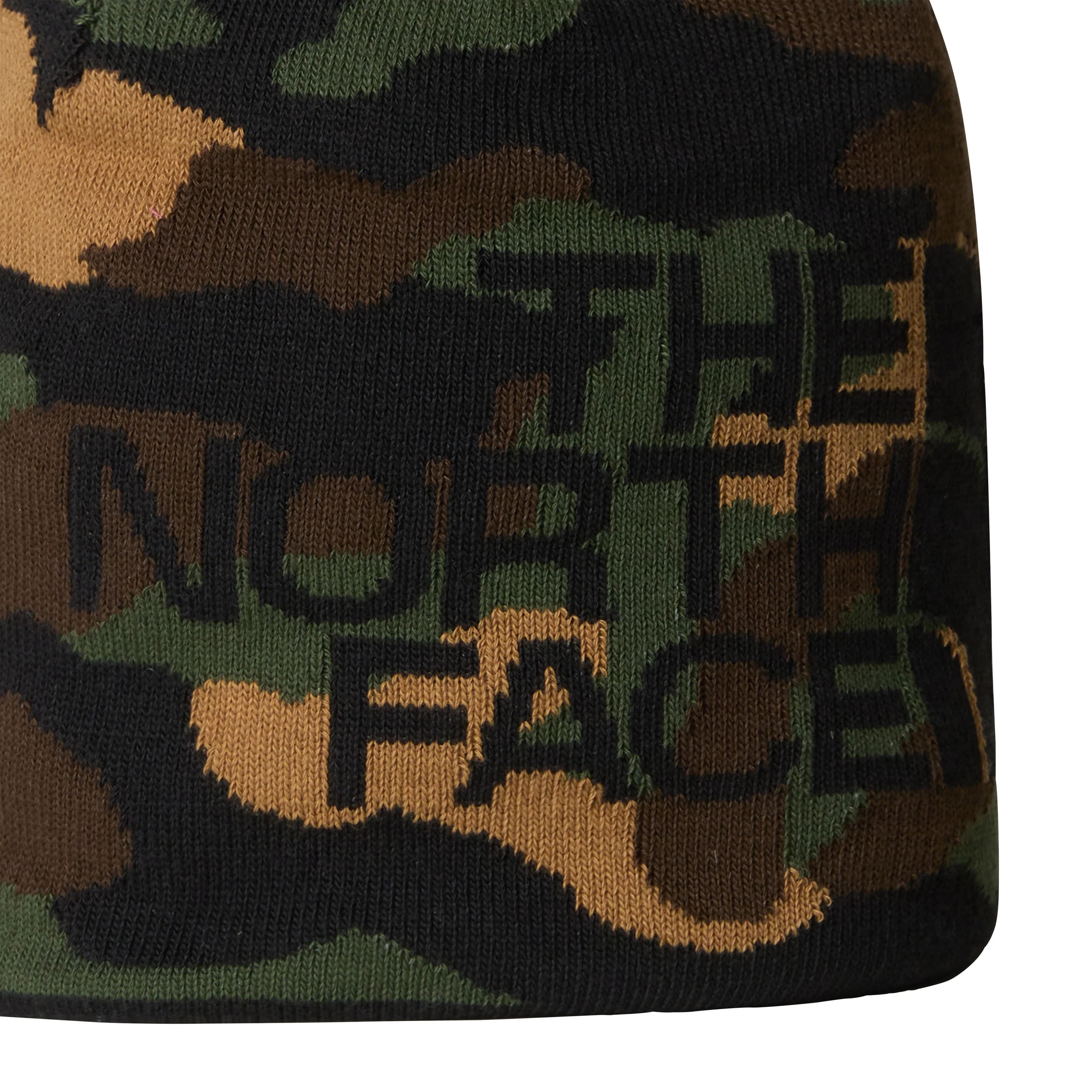 The North Face Unisex Reversible Highline Beanie TNF Camo Print - TNF Black NF0A7WLA5IV - Image 2