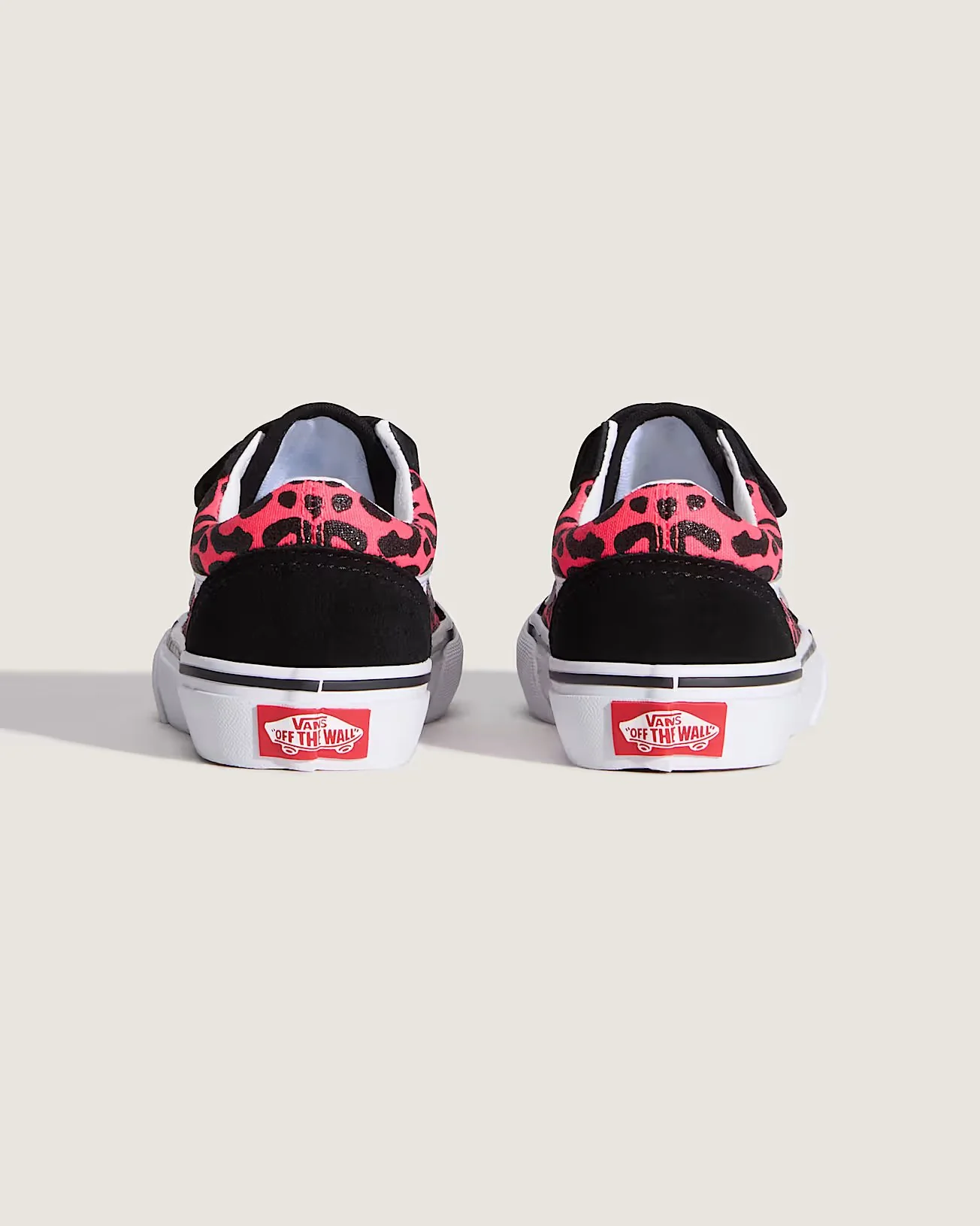 Vans Kids' Old Skool V Shoes Glitter Leopard Diva Pink VN000CYAFOC - Image 4