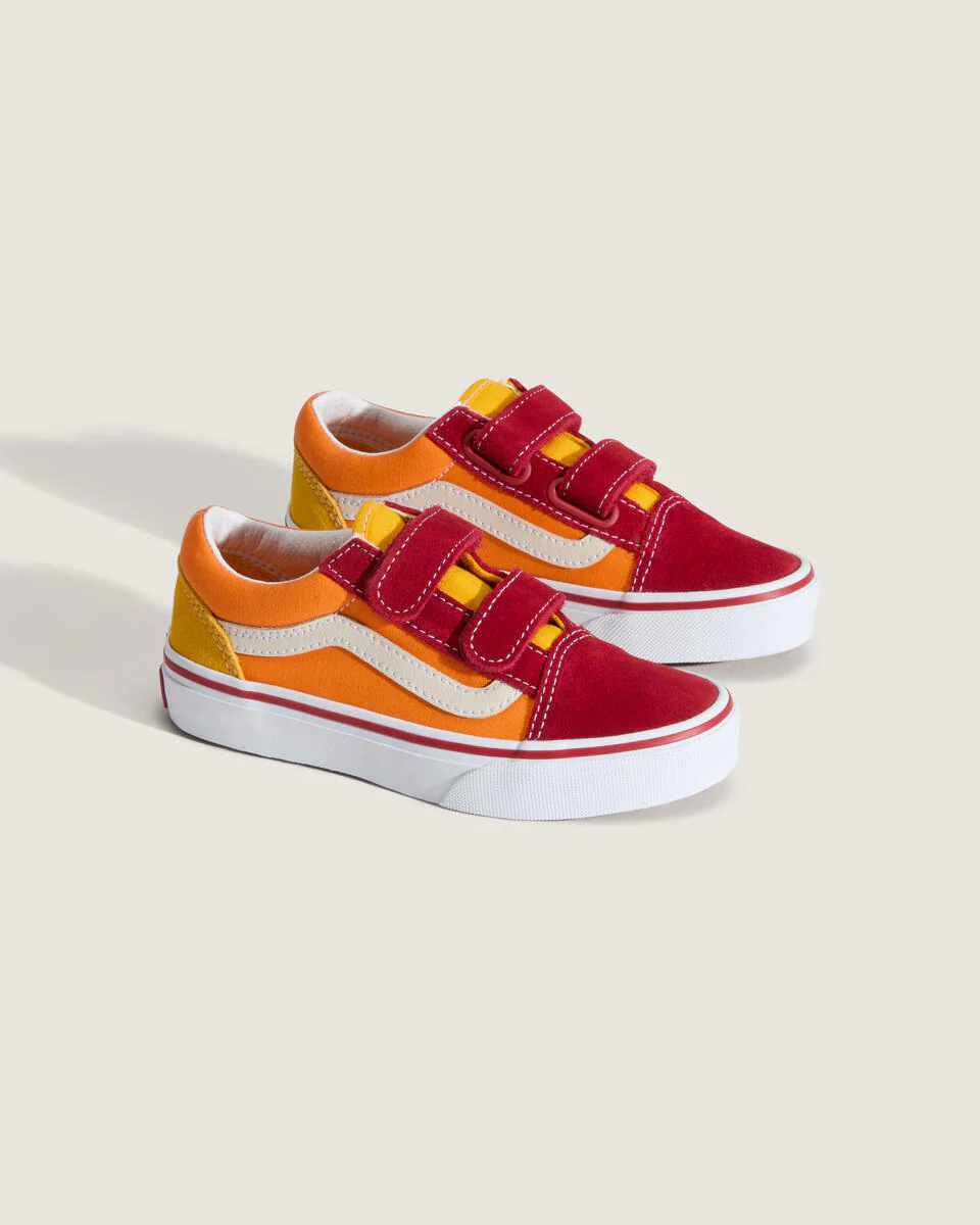 Vans Kids Old Skool V Shoes Retro Rainbow Multi VN000CYABMC - Image 3