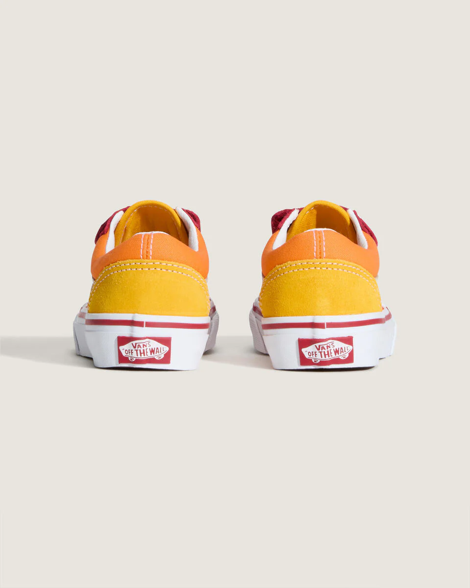 Vans Kids Old Skool V Shoes Retro Rainbow Multi VN000CYABMC - Image 5