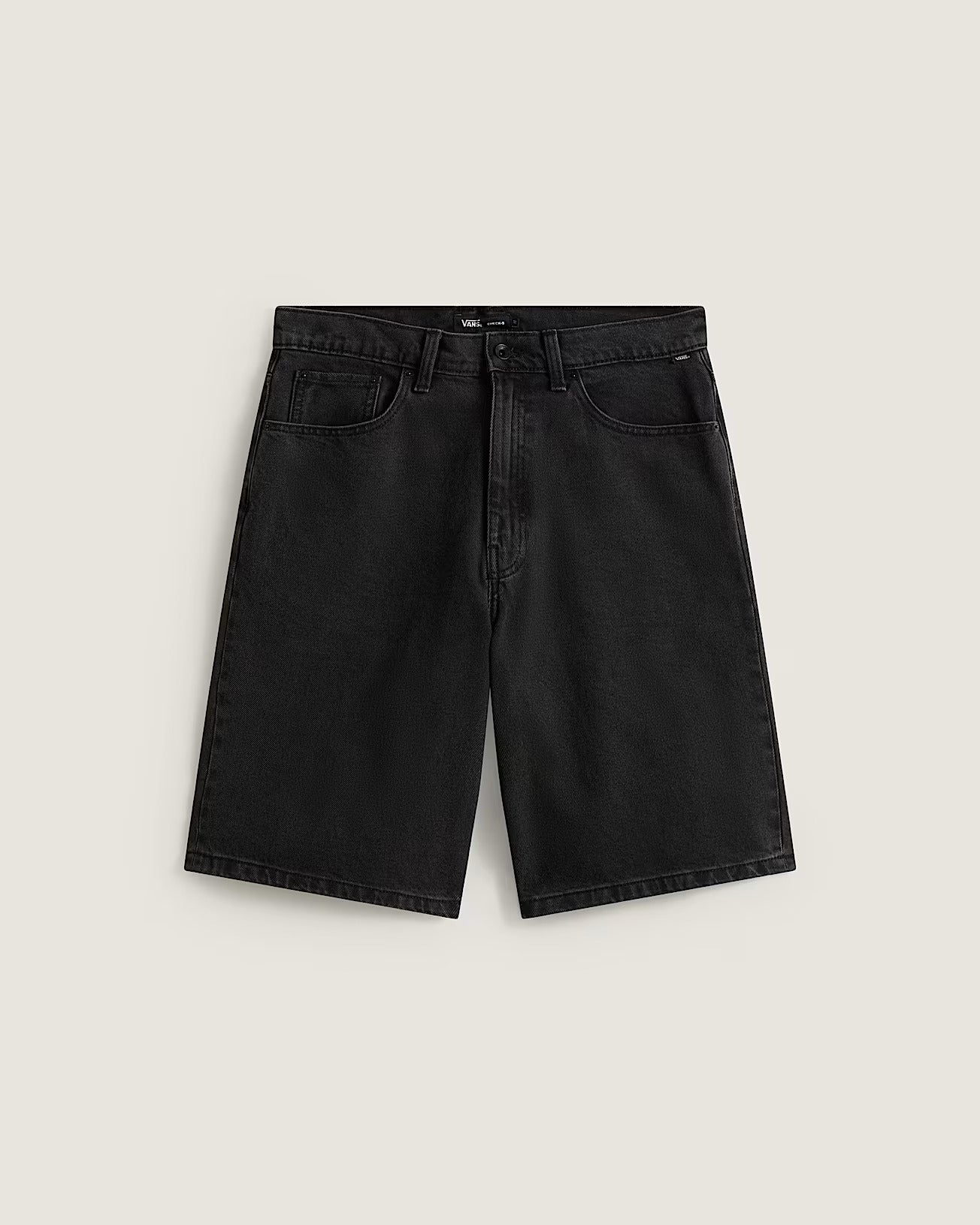 Vans Men's Check-5 Baggy Denim Shorts Black VN000C9VEMG - Image 4