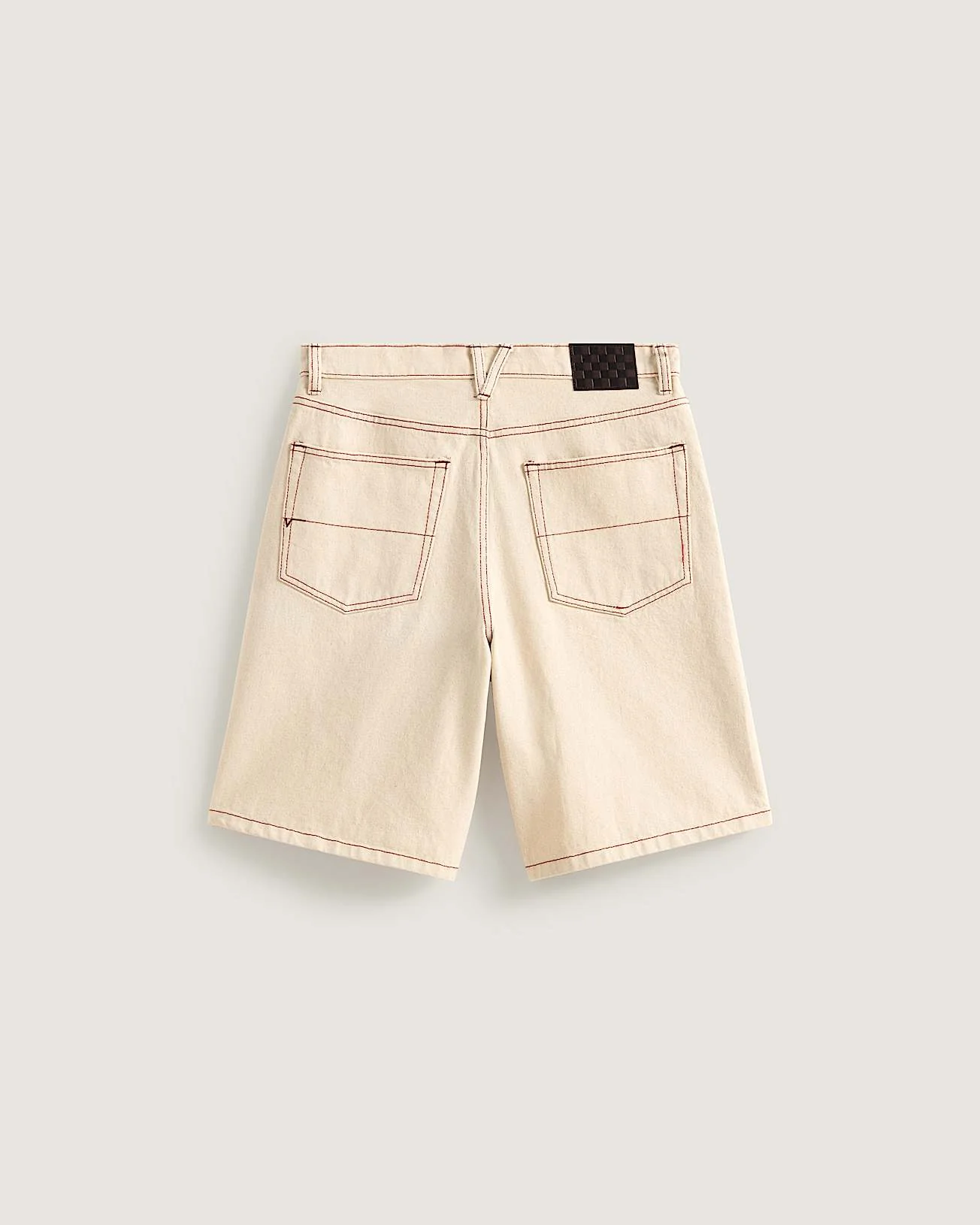 Vans Men's Check-5 Baggy Denim Shorts Natural Seed VN000C9VGCF - Image 6