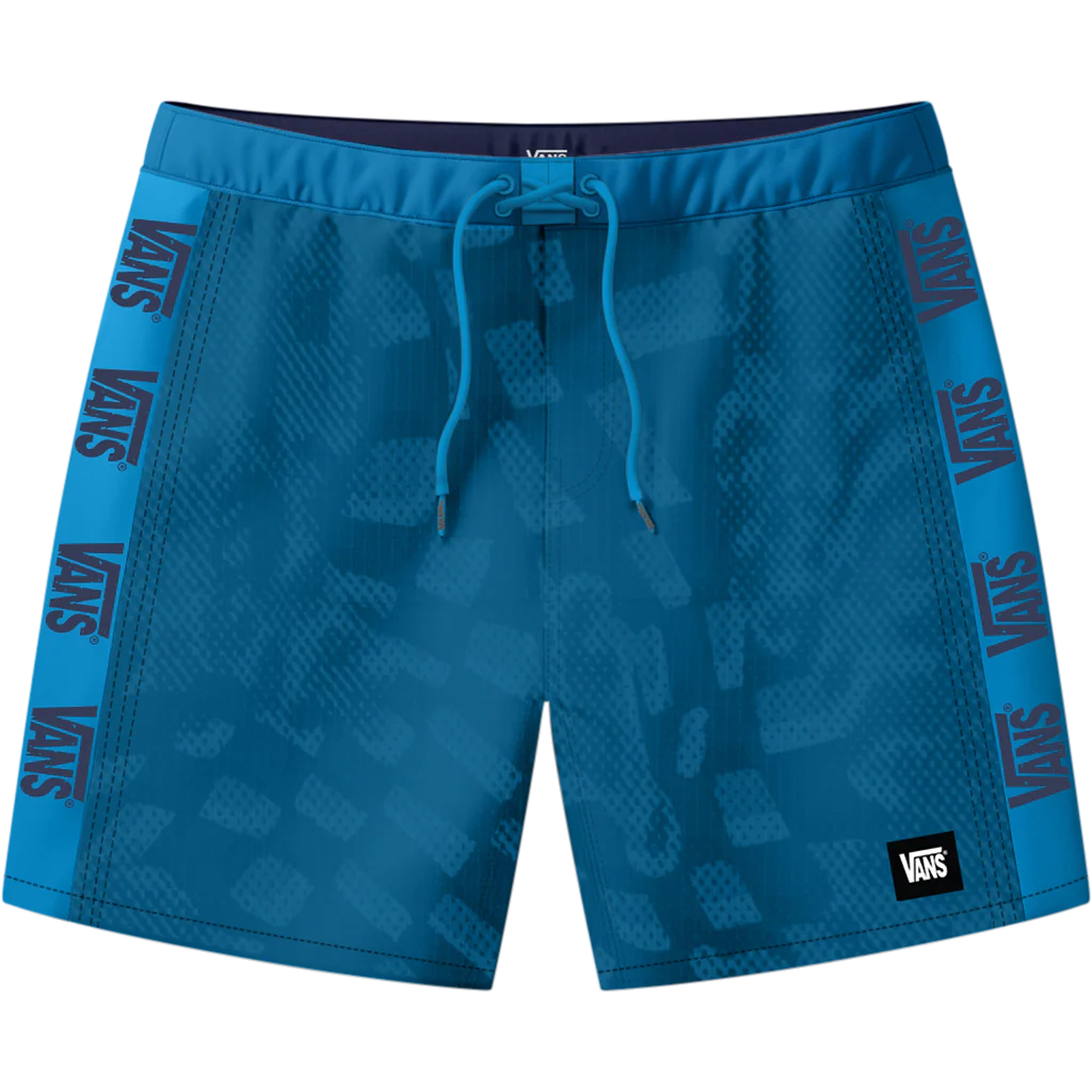 Vans Men's Daily Aop Sideline Boardshorts Bright Azure VN000M8FFNM