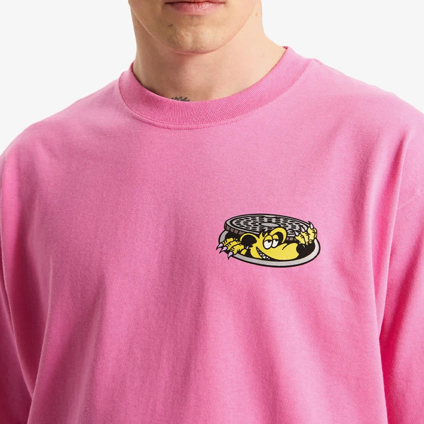 Vans Men's Downside T-Shirt Pink Fizz VN000SXSFRQ - Image 4