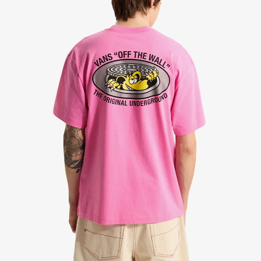 Vans Men's Downside T-Shirt Pink Fizz VN000SXSFRQ - Image 5
