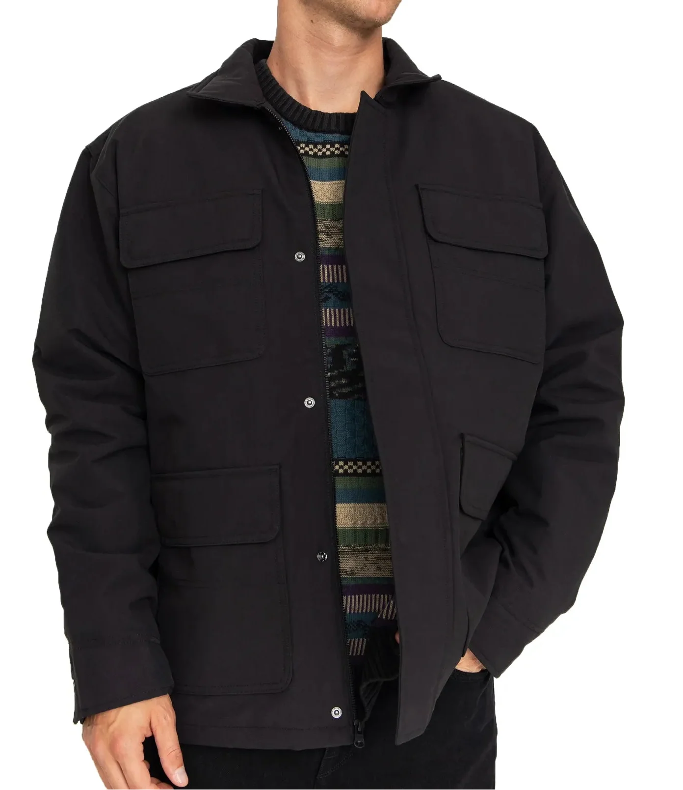 Vans Men's Drill Chore Nylon Jacket Black VN000P78BLK