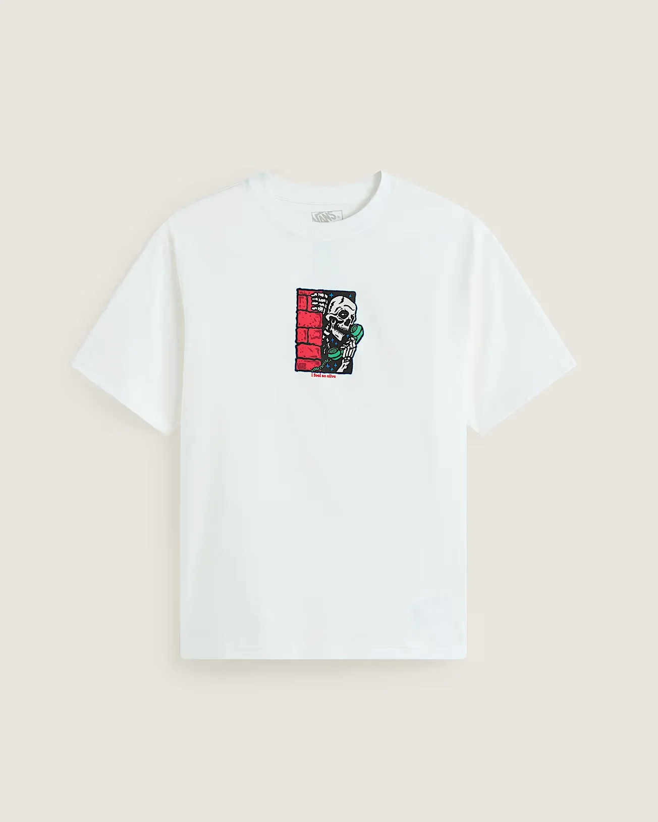 Vans Men's Feel So Alive T-Shirt White VN000XHSWHT