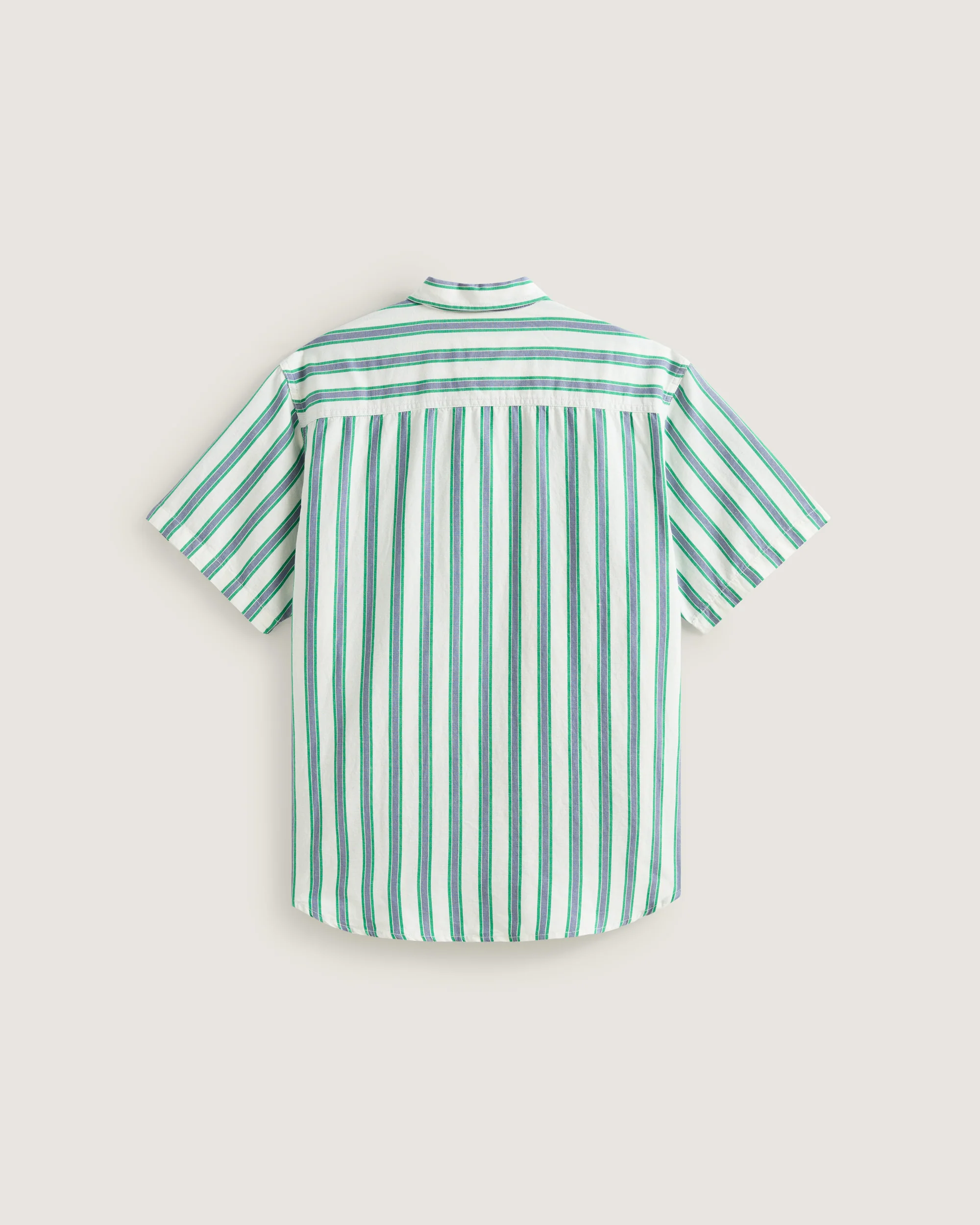 Vans Men's Lawson Stripe Shirt White/Vivid Verdant VN000TADGCP - Image 2