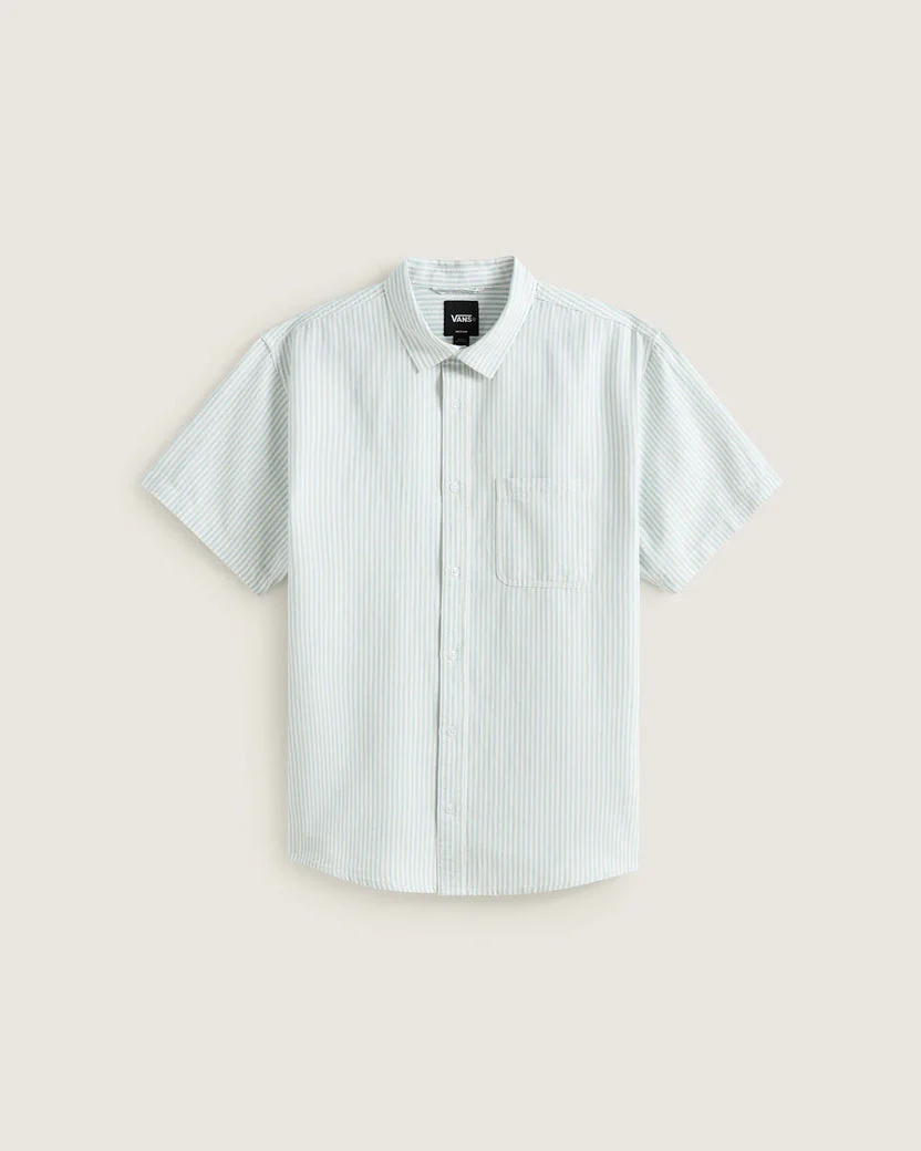 Vans Men's Lawson Stripe SS Shirt Dawn Mist/Marshmallow VN000TAGGCH - Image 5