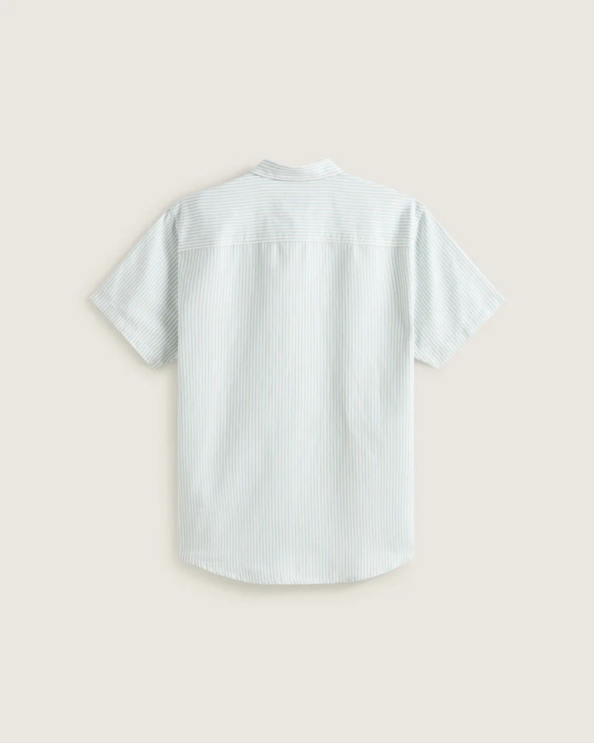 Vans Men's Lawson Stripe SS Shirt Dawn Mist/Marshmallow VN000TAGGCH - Image 6