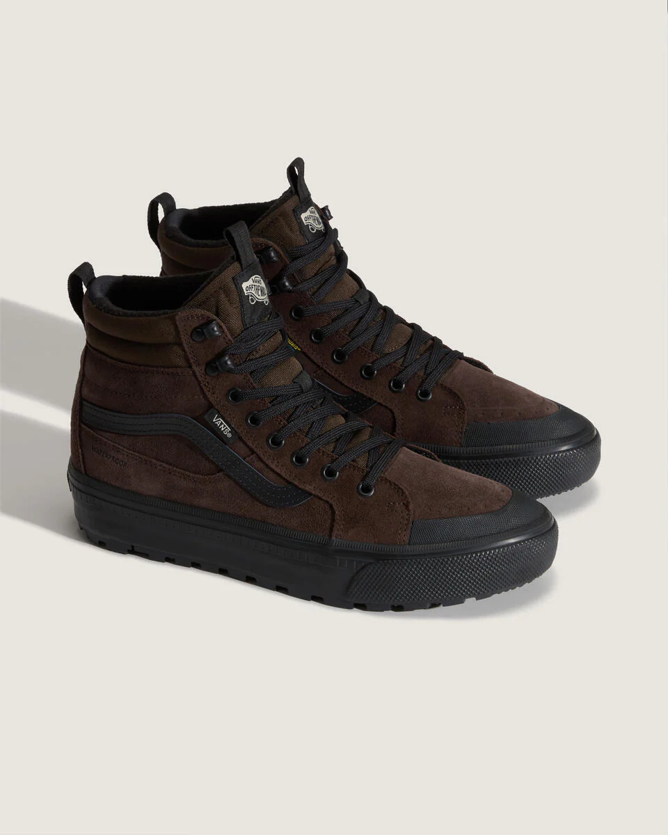 Vans Men's Mte Sk8-Hi Waterproof Insulated Shoes Brown/Black VN000DAQY49 - Image 2
