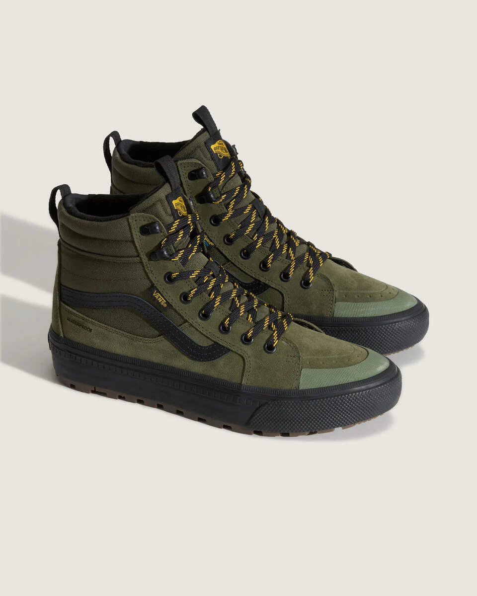 Vans Men's MTE Sk8-Hi Waterproof Insulated Shoes Green/Black VN000DAQ203 - Image 3