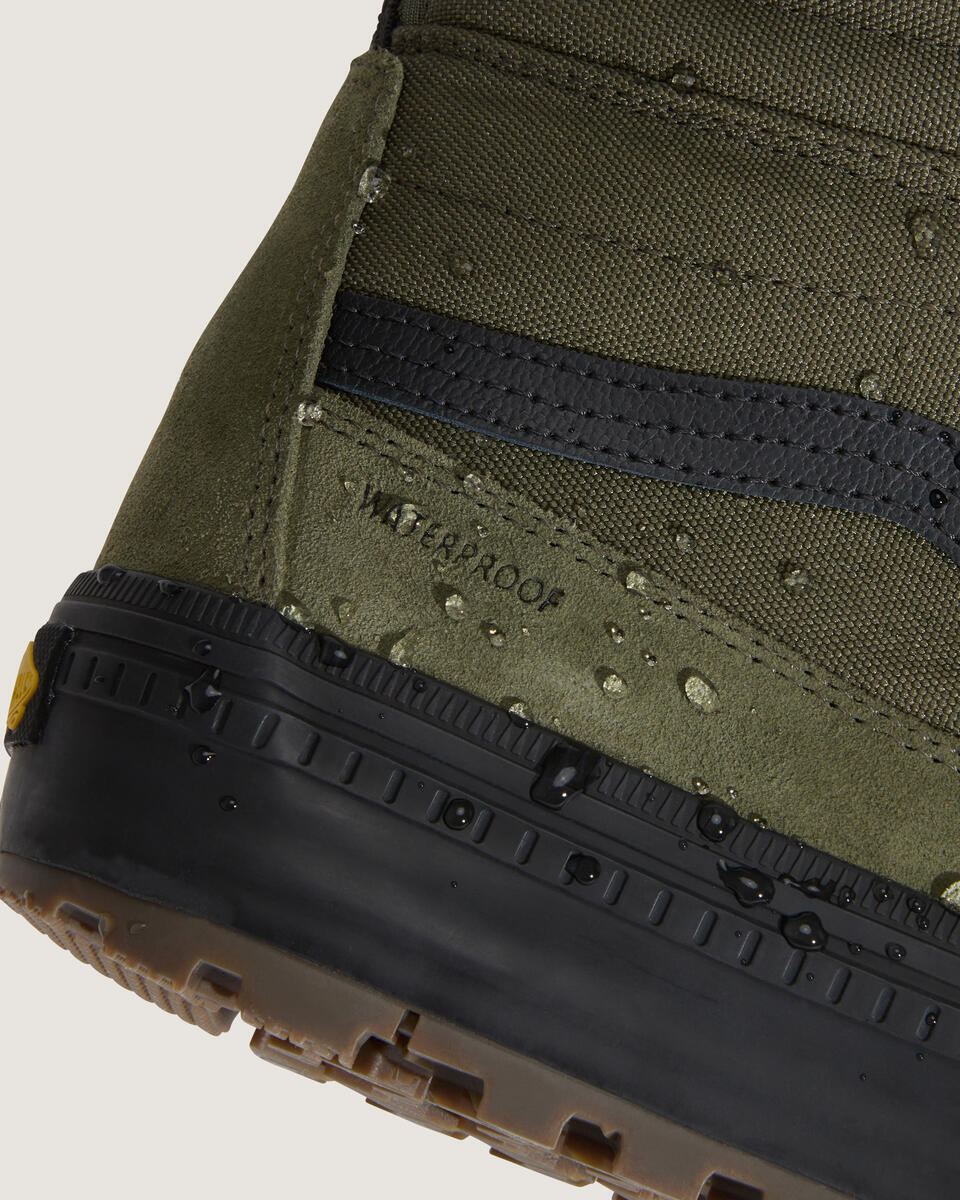 Vans Men's MTE Sk8-Hi Waterproof Insulated Shoes Green/Black VN000DAQ203 - Image 7