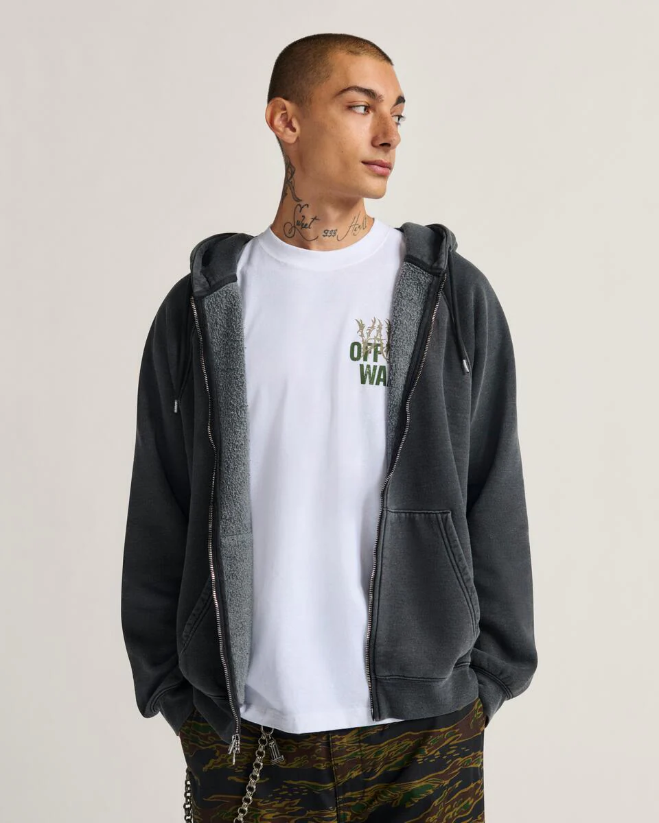 Vans Men's MTE TeamTeam Full Zip Hoodie Black VN000PJMBLK