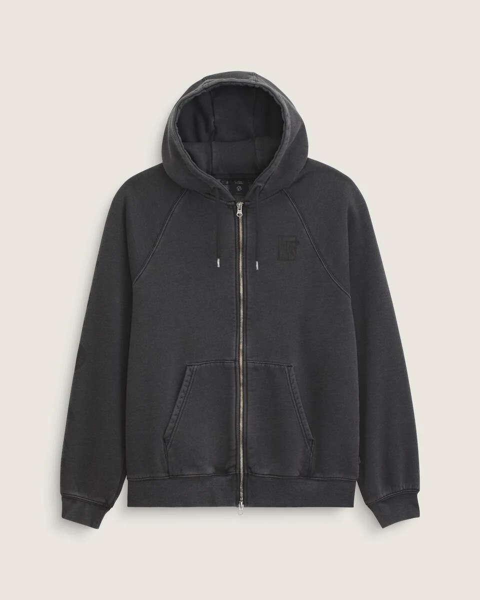 Vans Men's MTE TeamTeam Full Zip Hoodie Black VN000PJMBLK - Image 6
