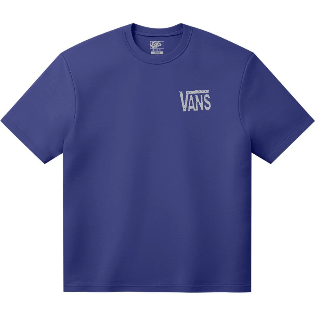 Vans Men's Side Talk Loose T-Shirt Royal Cobalt VN000SXDFRX - Image 2