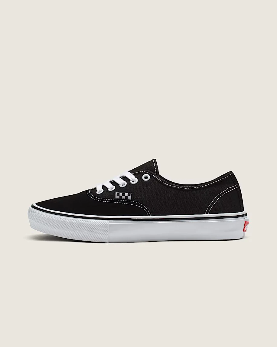 Vans Men's Skate Authentic Shoes Black/White VN0A5FC8Y28 - Image 2