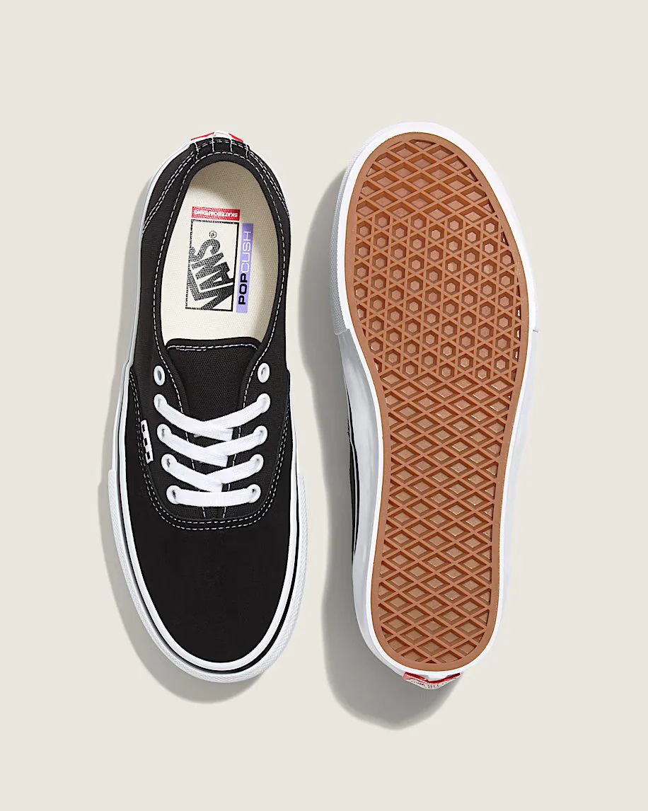Vans Men's Skate Authentic Shoes Black/White VN0A5FC8Y28 - Image 3