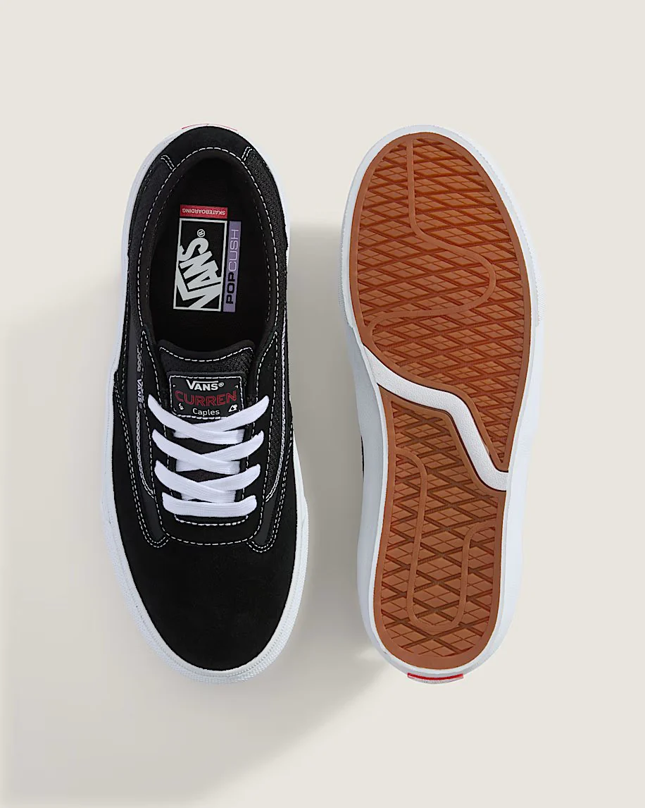 Vans Men's Skate Curren Caples Shoes Gum Black/White VN000D85BZW - Image 3
